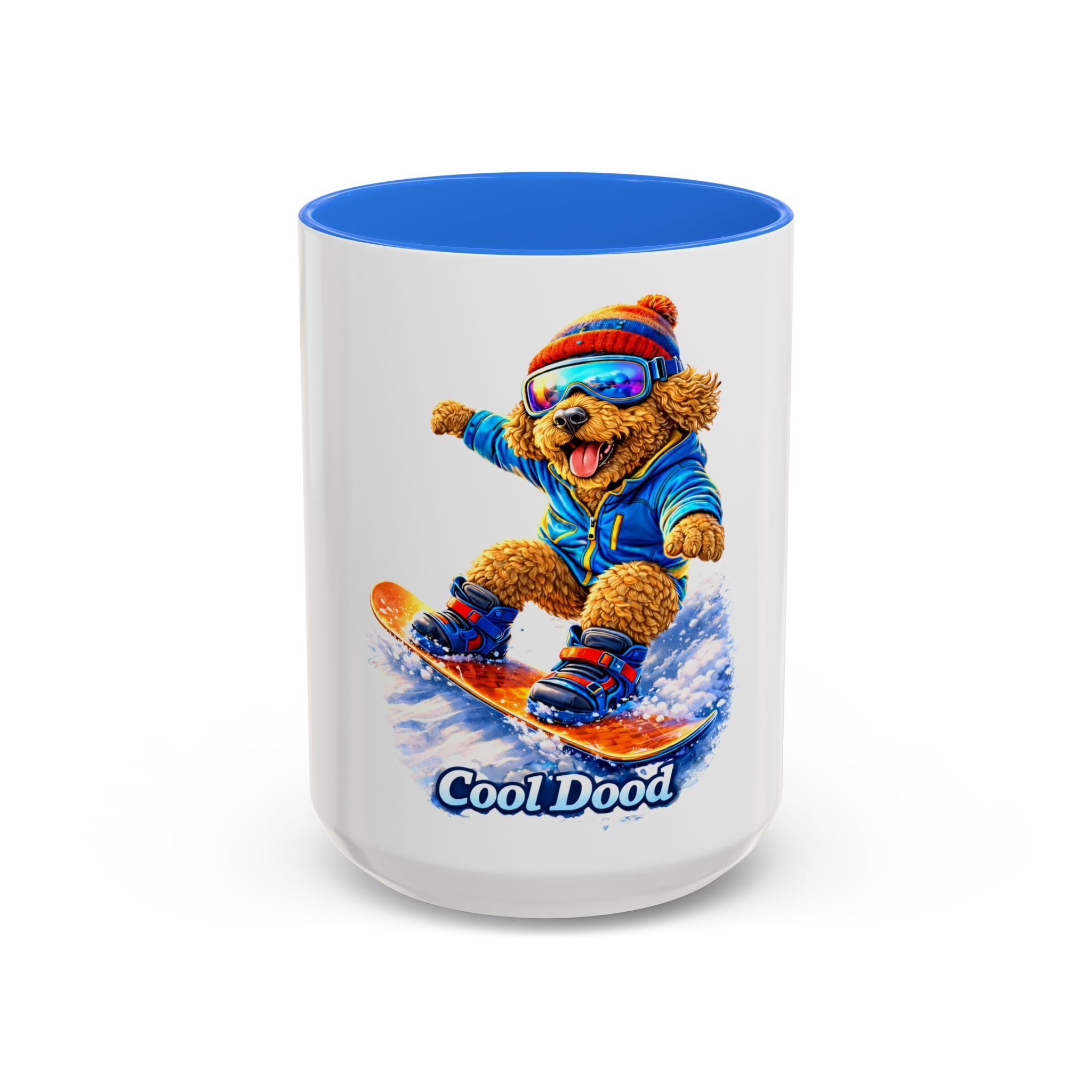 Cool Dood Snowboarding Golden Doodle Mug — (15oz)