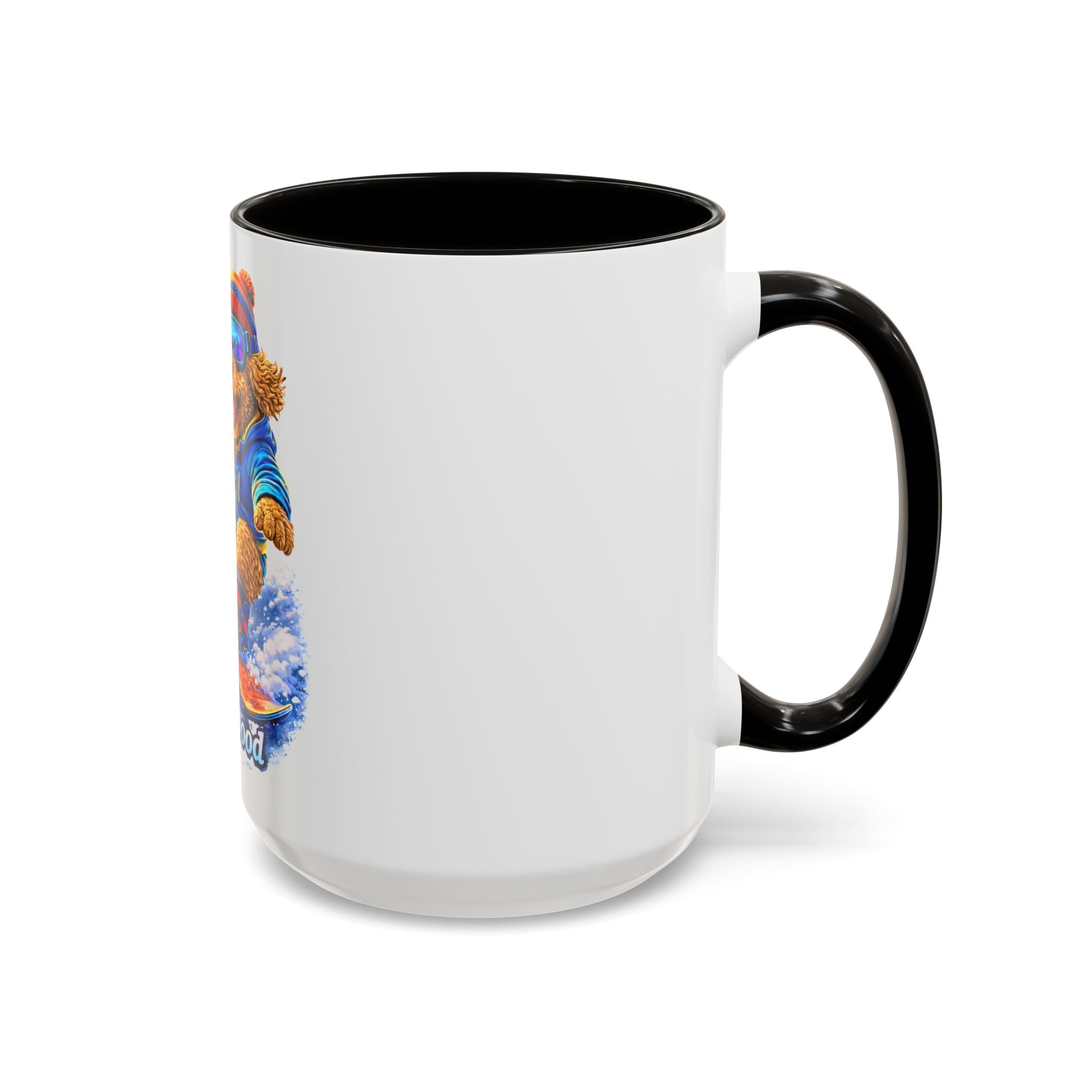 Cool Dood Snowboarding Golden Doodle Mug — (15oz)