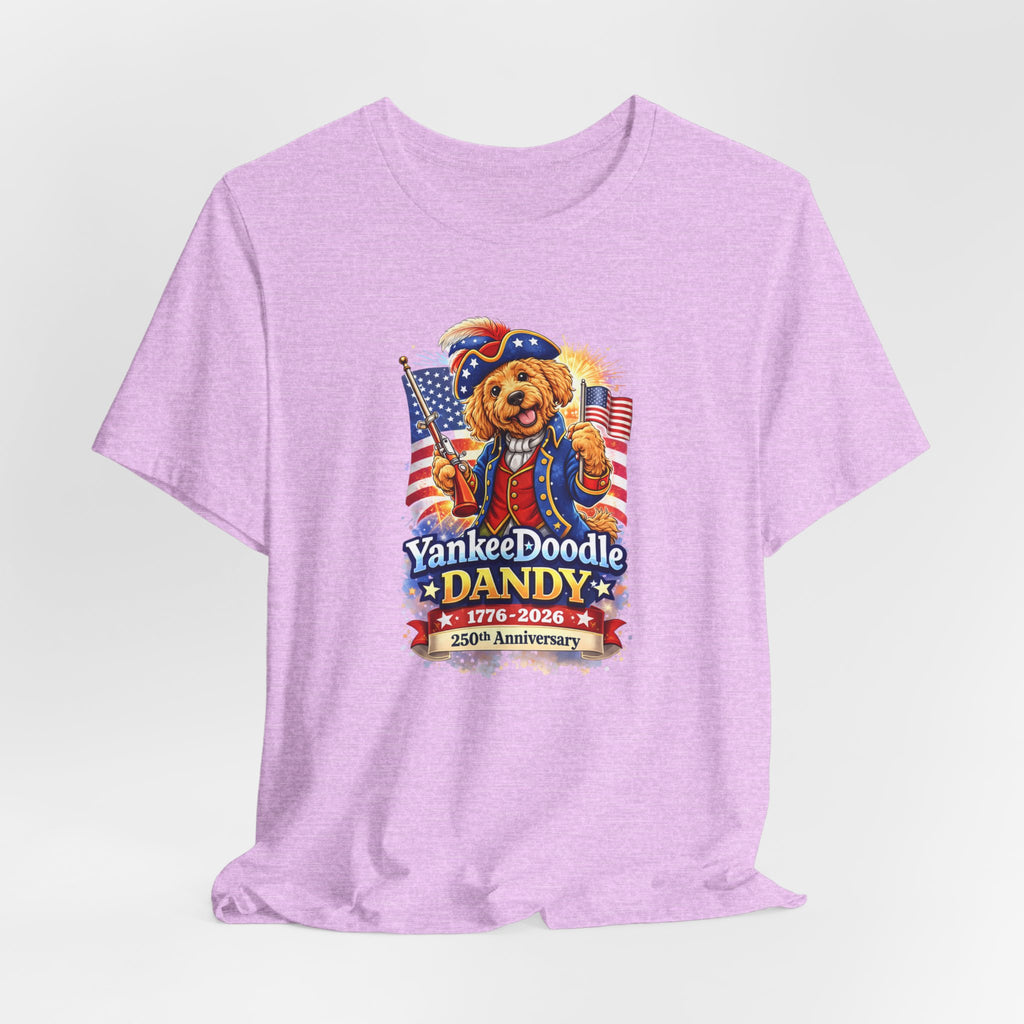 Golden Doodle 4th of July Tee — USA 250 Birthday Doodle Design