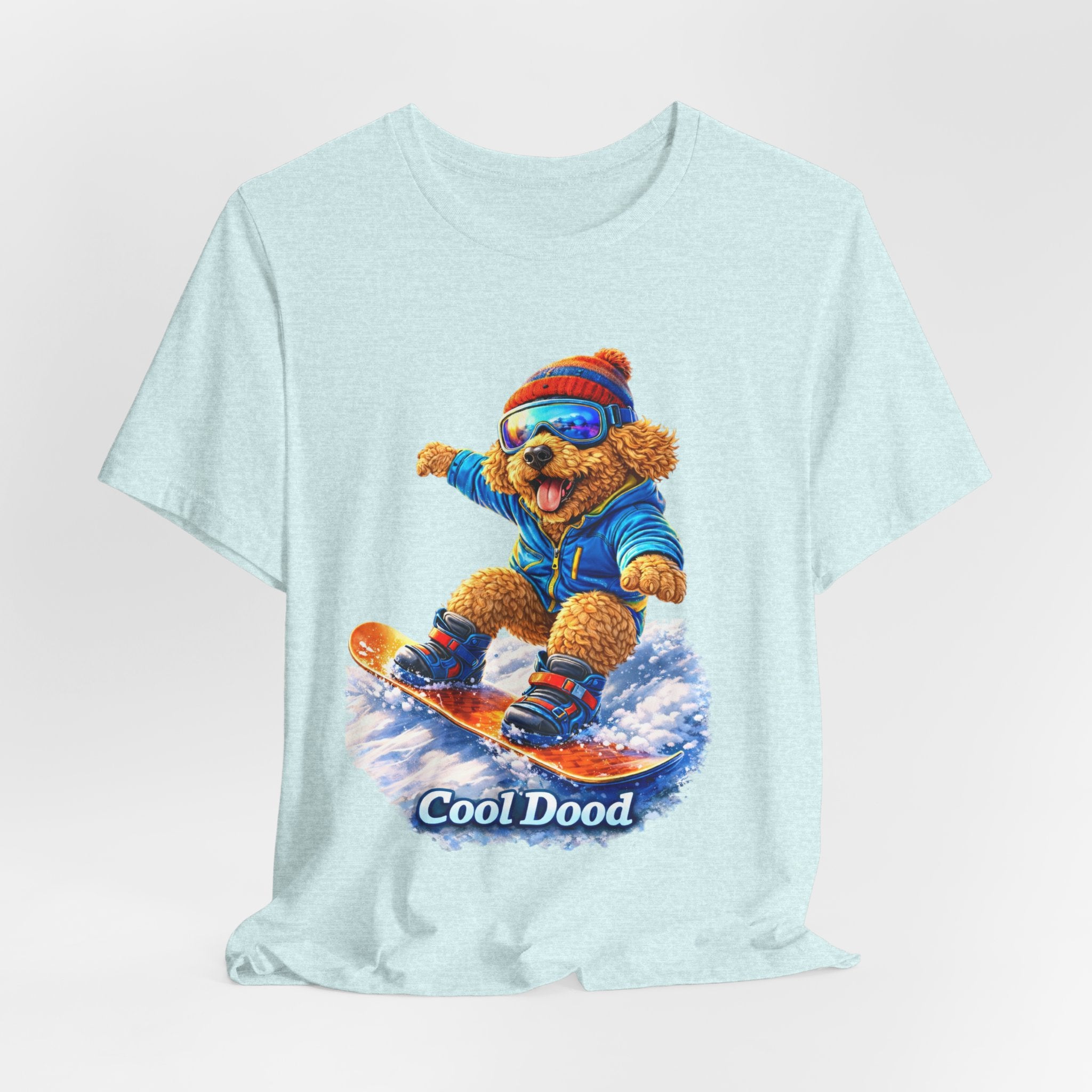 Cool Dood Snowboarding Golden Doodle T‑Shirt