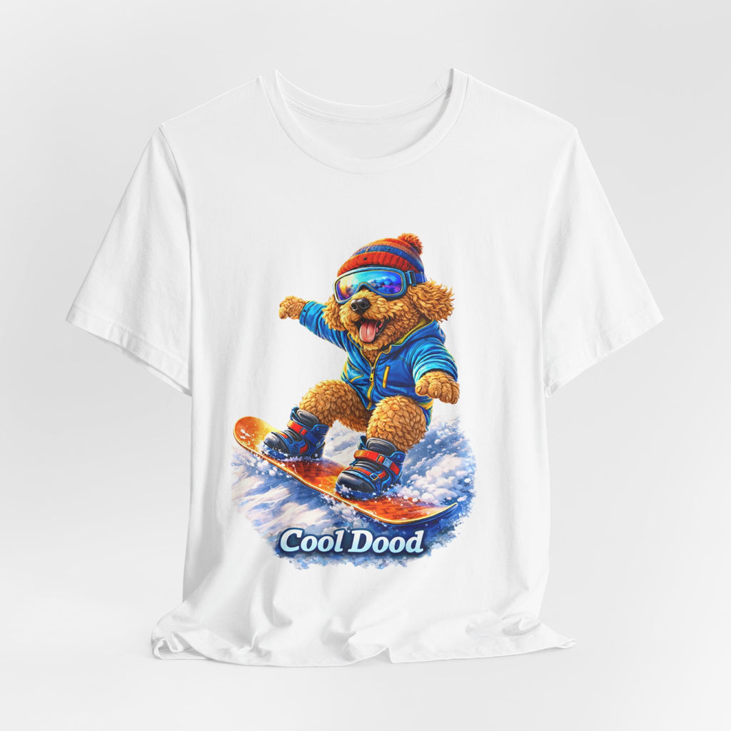 Cool Dood Snowboarding Golden Doodle T‑Shirt
