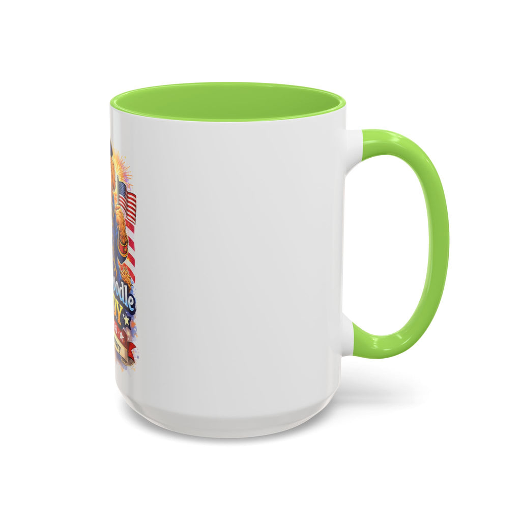 Fourth of July Patriotic Golden Doodle Mug — "Yankee Doodle Dandy" (15oz)