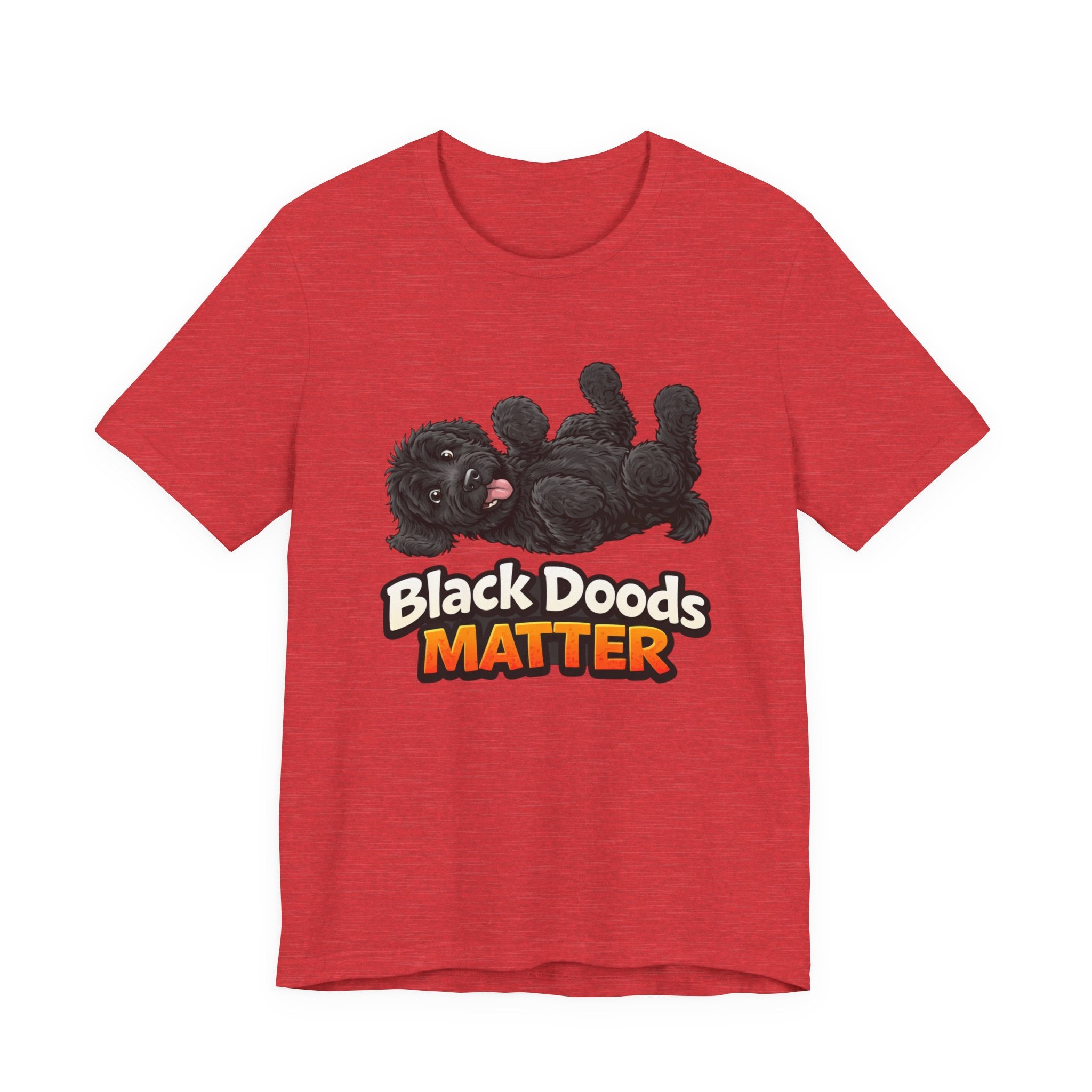 Black Doods Matter T-Shirt — Cute Black Golden Doodle Dog Graphic Tee