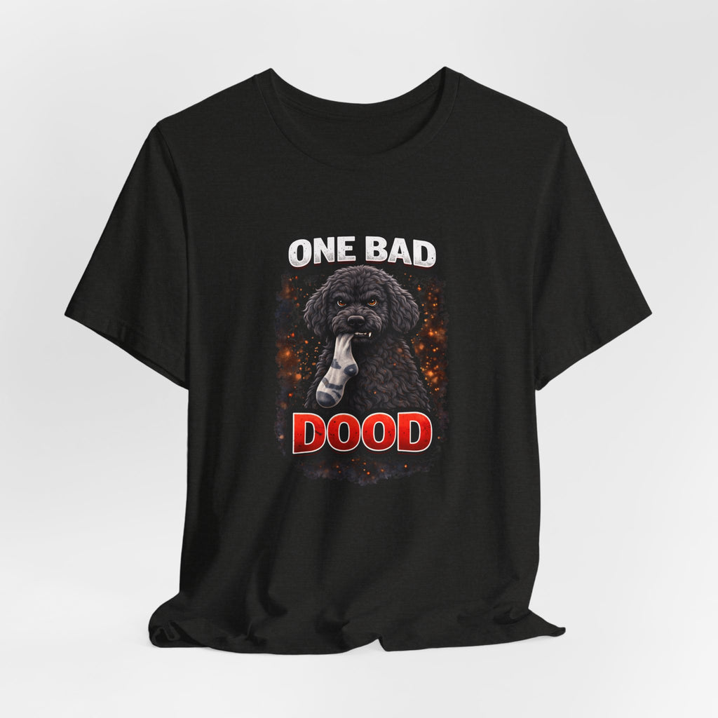One Bad Dood – Funny Black Golden Doodle Dog T-Shirt | Doodle Lover Gift