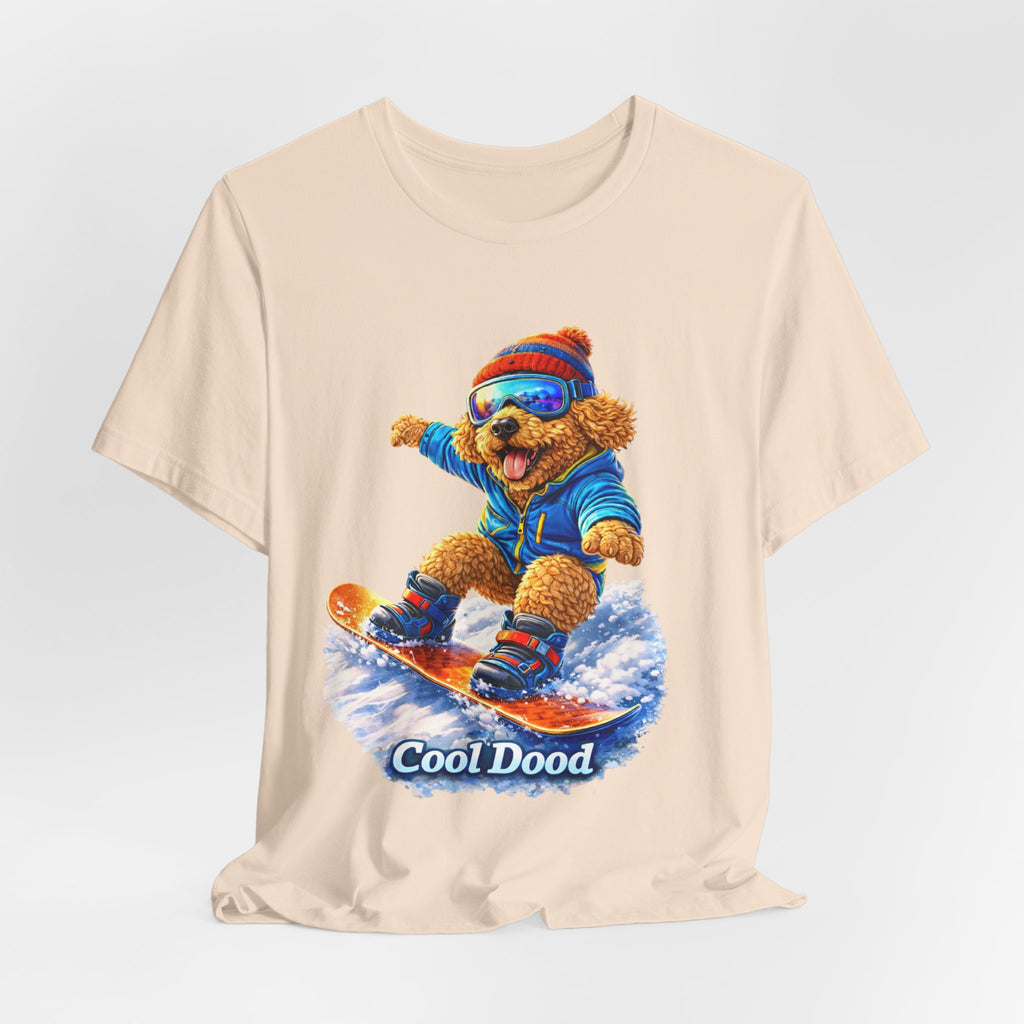 Cool Dood Snowboarding Golden Doodle T‑Shirt