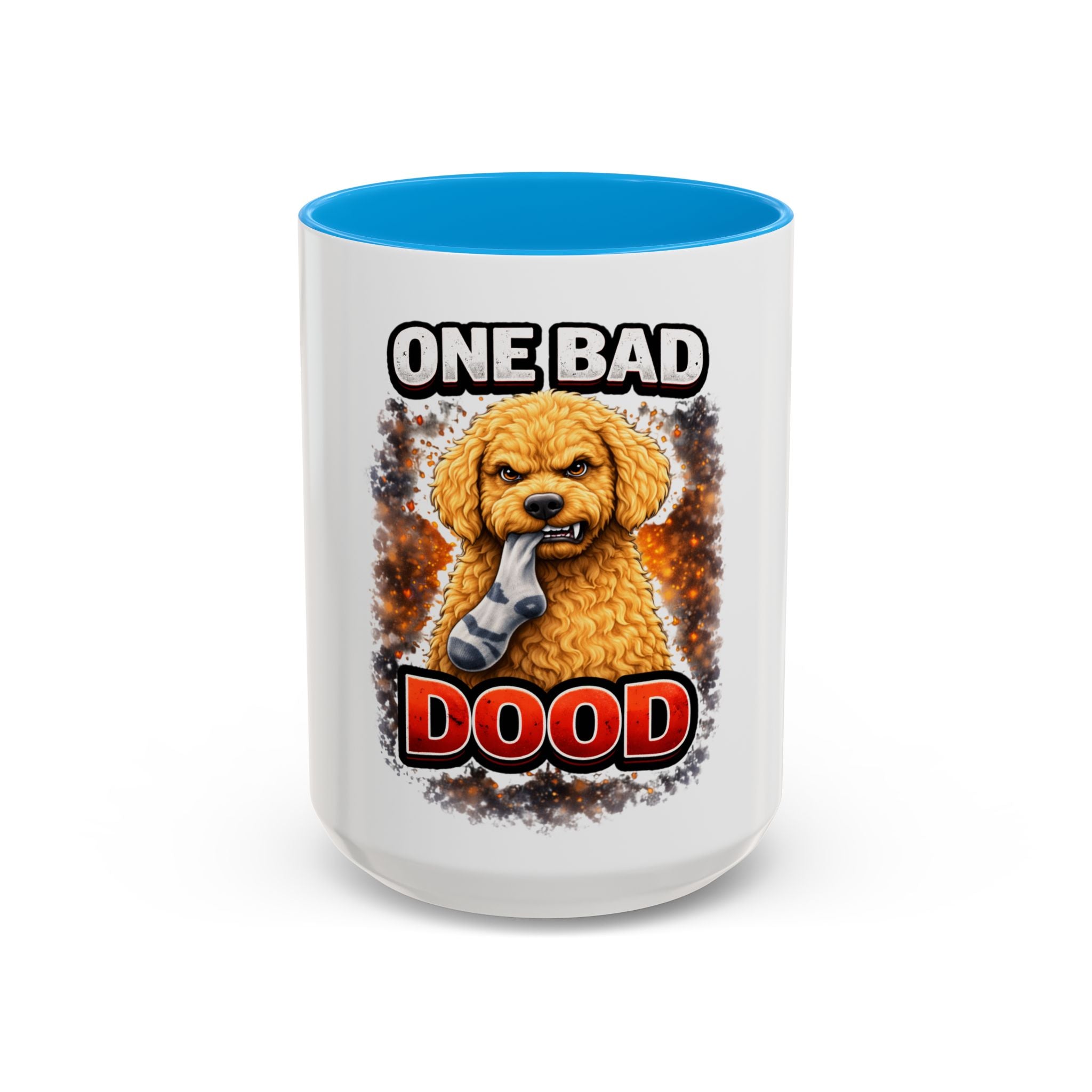 One Bad Dood Coffee Mug — Funny Golden Doodle Dog Mug (15oz)