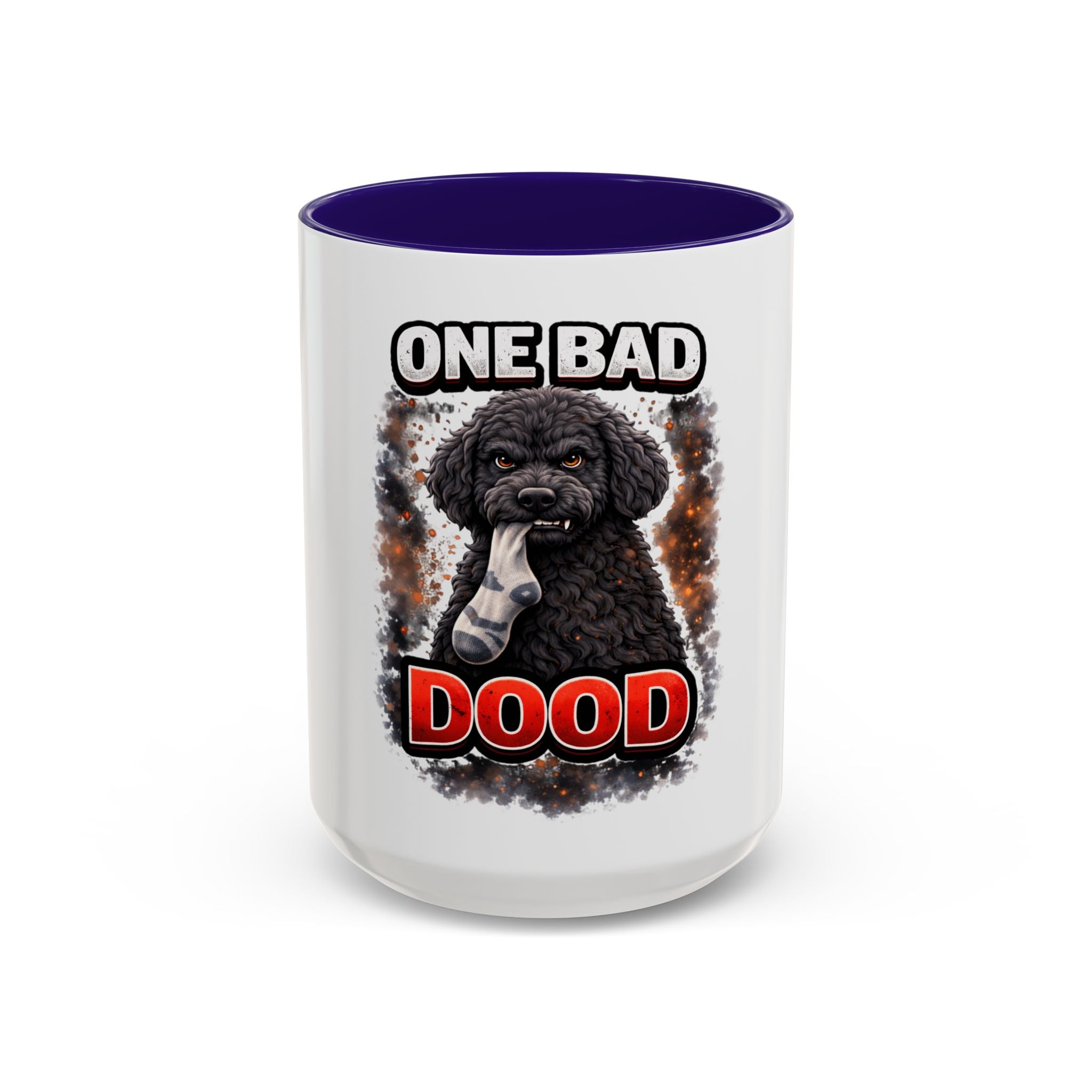 One Bad Dood Mug – Funny Black Golden Doodle  Coffee Cup (15oz)