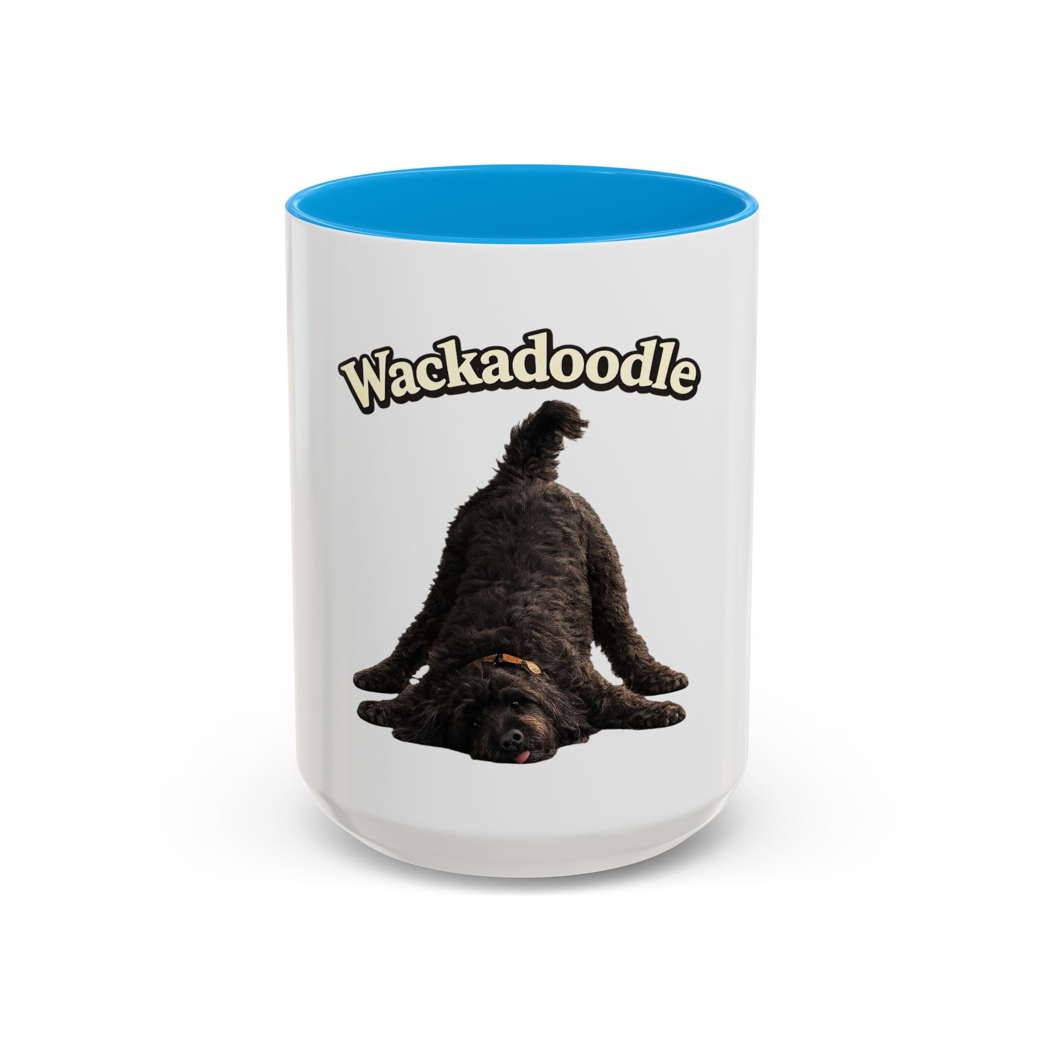 Wackadoodle Black Golden Doodle Mug (15 oz)- Funny Dog Lover Coffee Cup