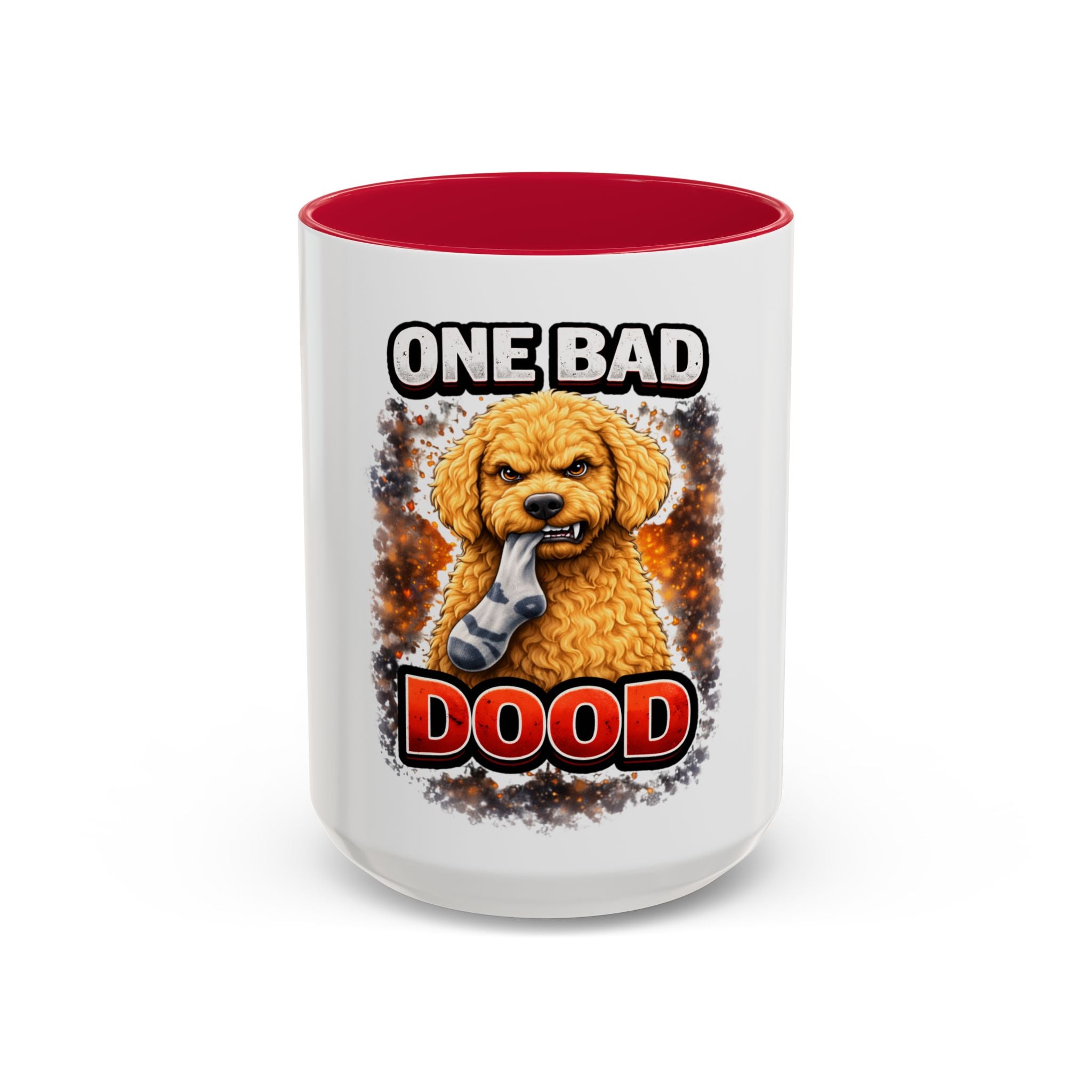 One Bad Dood Coffee Mug — Funny Golden Doodle Dog Mug (15oz)