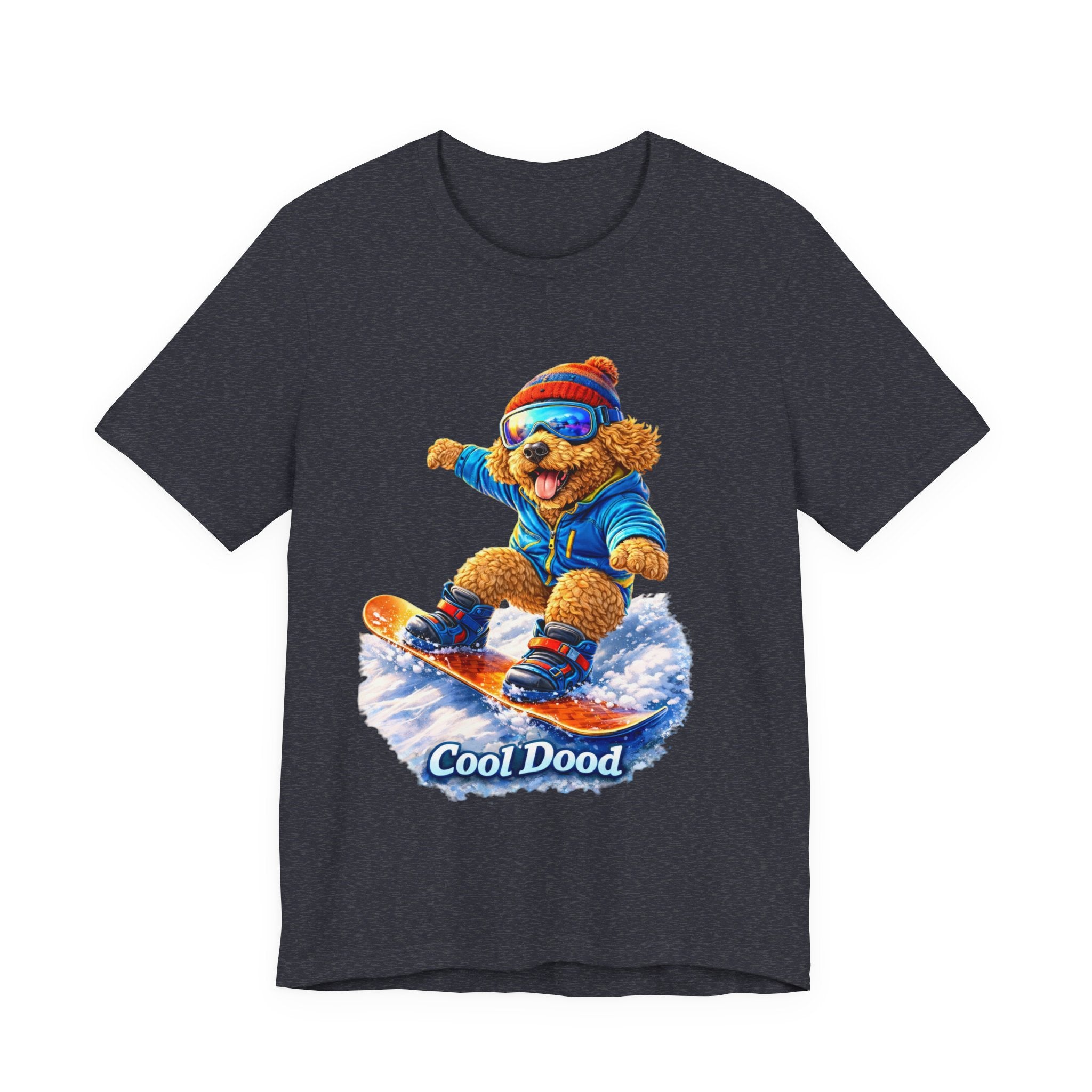 Cool Dood Snowboarding Golden Doodle T‑Shirt
