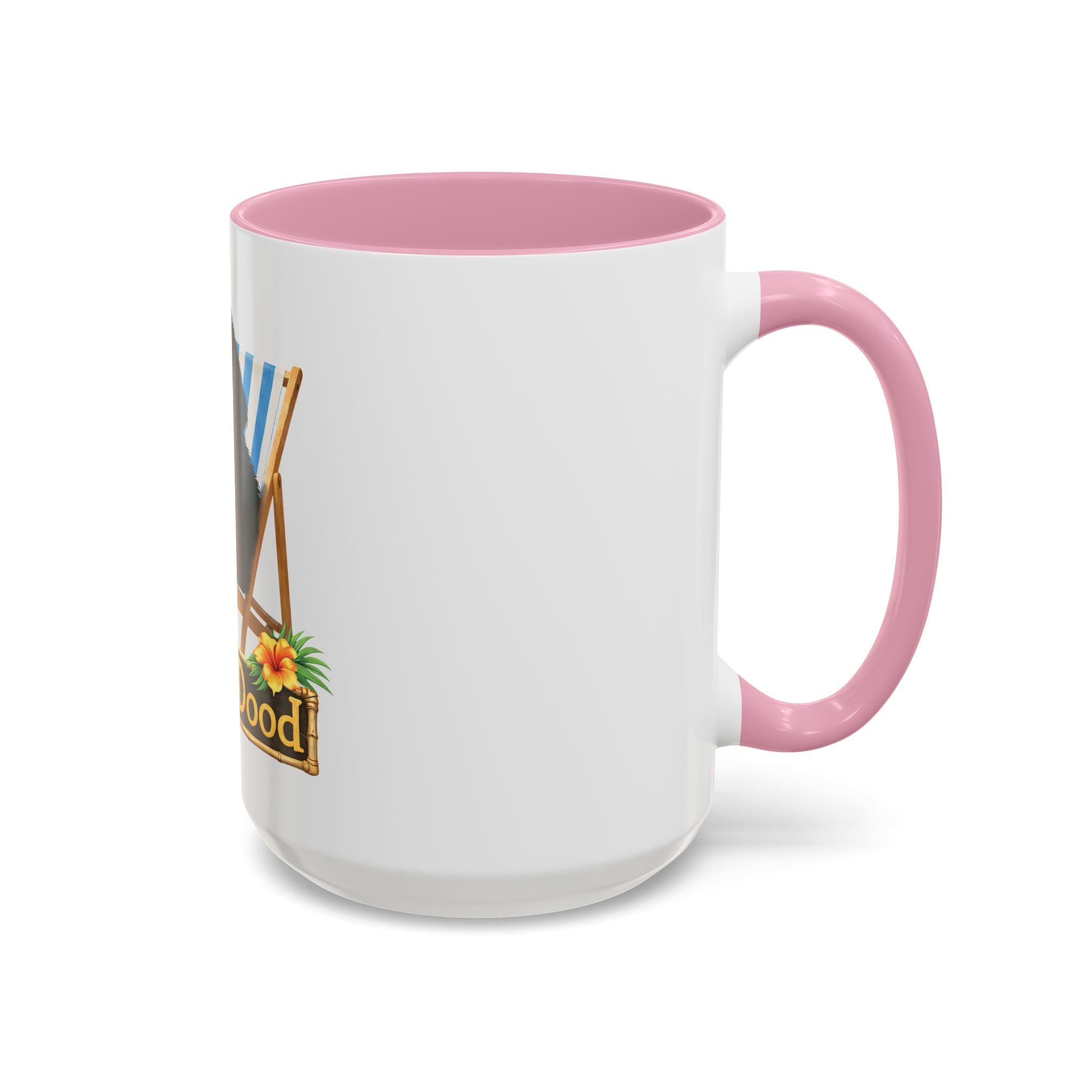 Beach Dood - Black Golden Doodle Beach Chair Mug - (15oz)