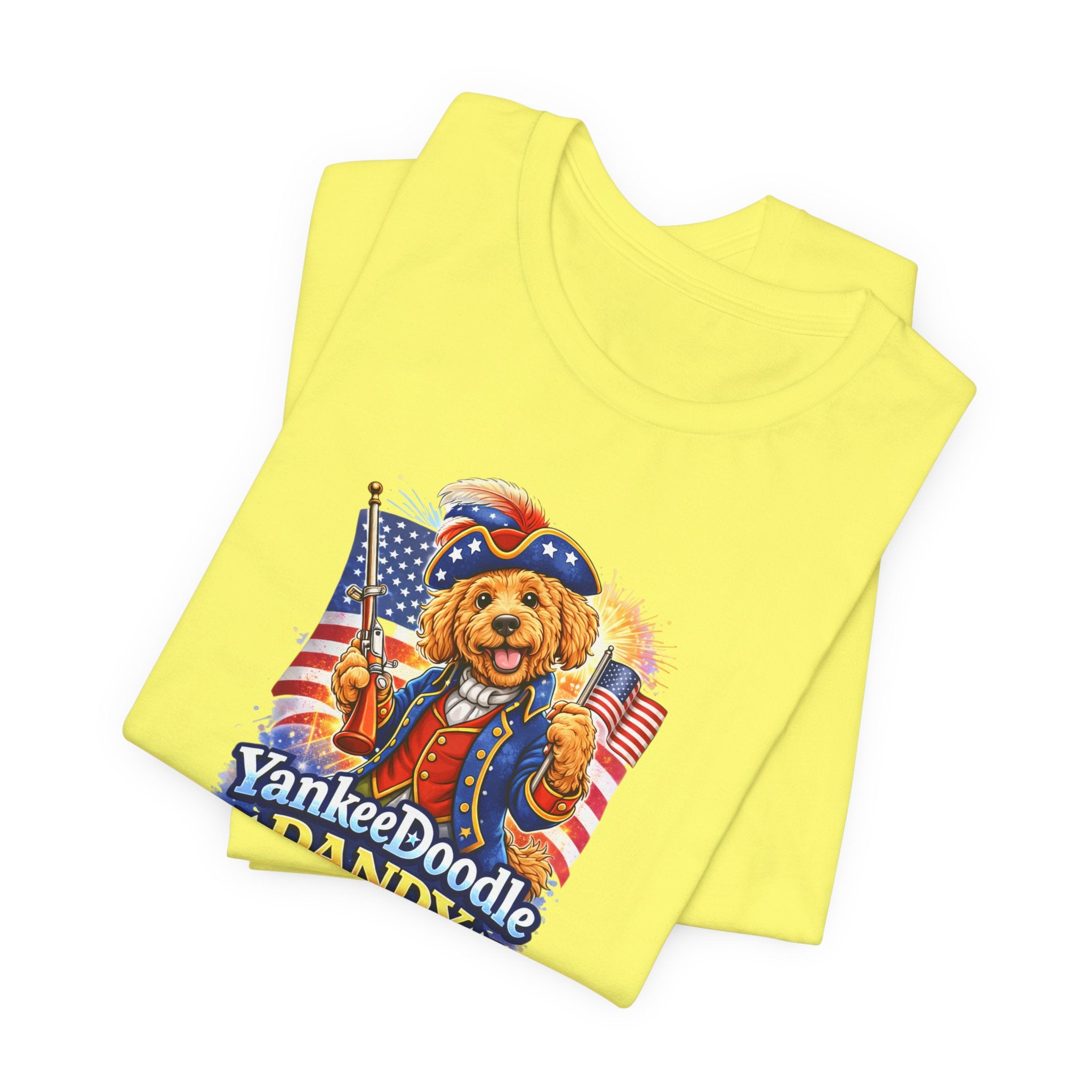 Golden Doodle 4th of July Tee — USA 250 Birthday Doodle Design
