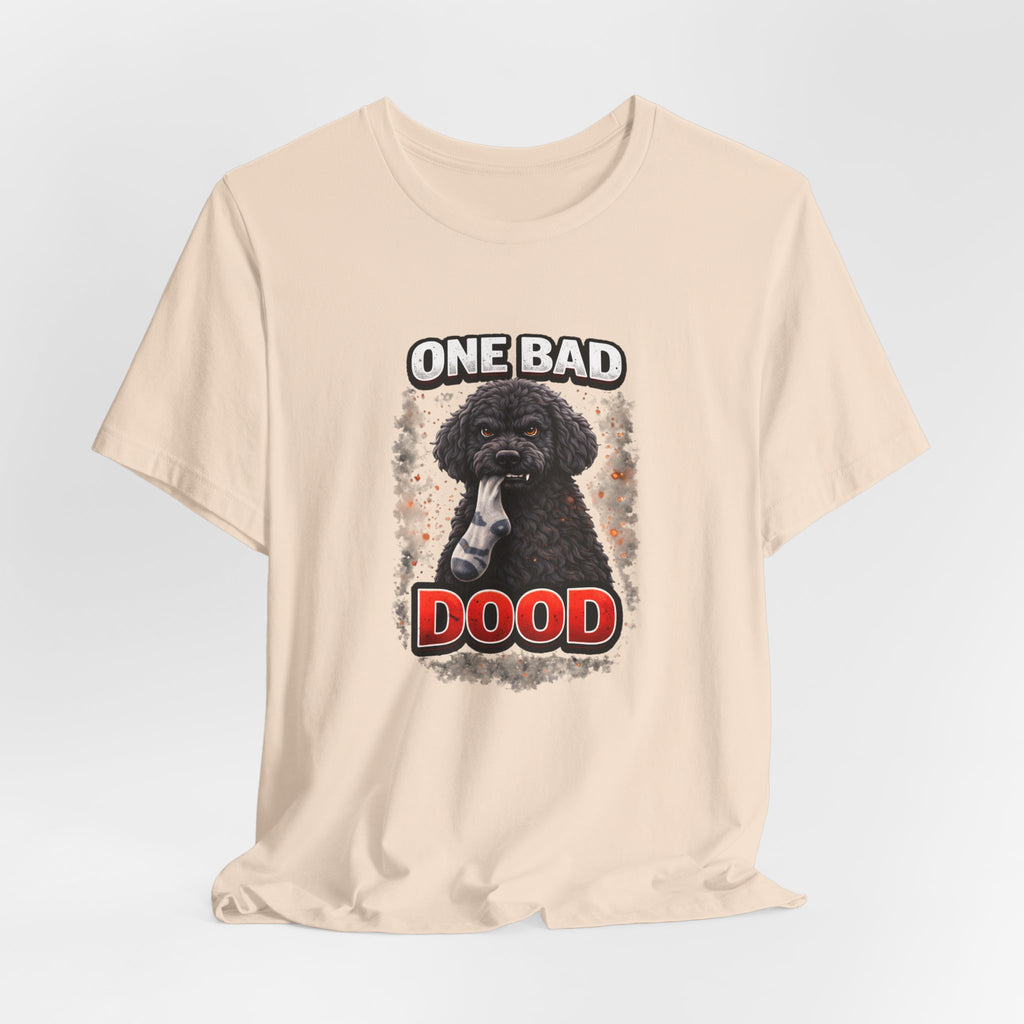 One Bad Dood – Funny Black Golden Doodle Dog T-Shirt | Doodle Lover Gift