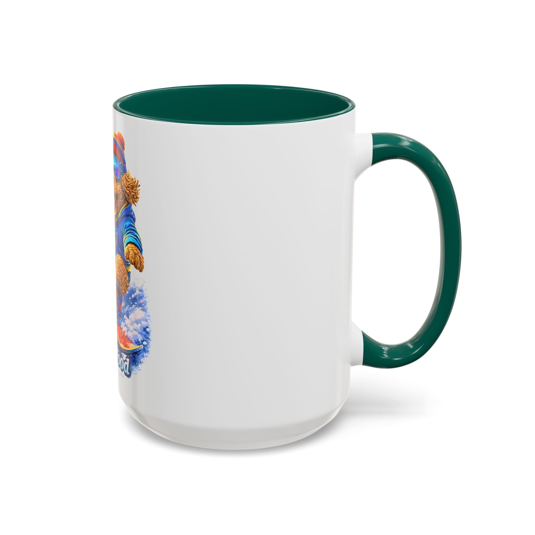 Cool Dood Snowboarding Golden Doodle Mug — (15oz)