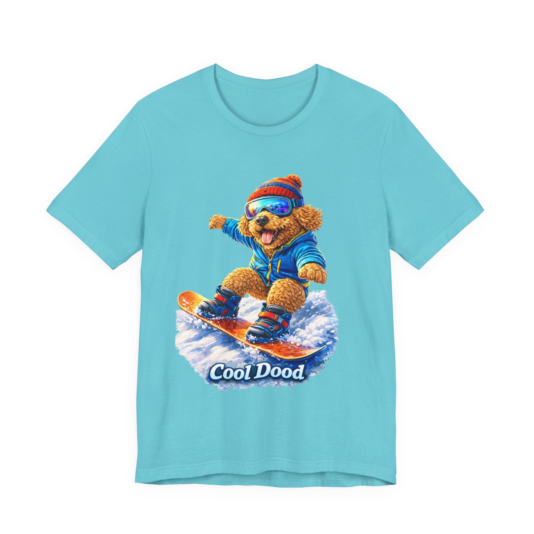 Cool Dood Snowboarding Golden Doodle T‑Shirt