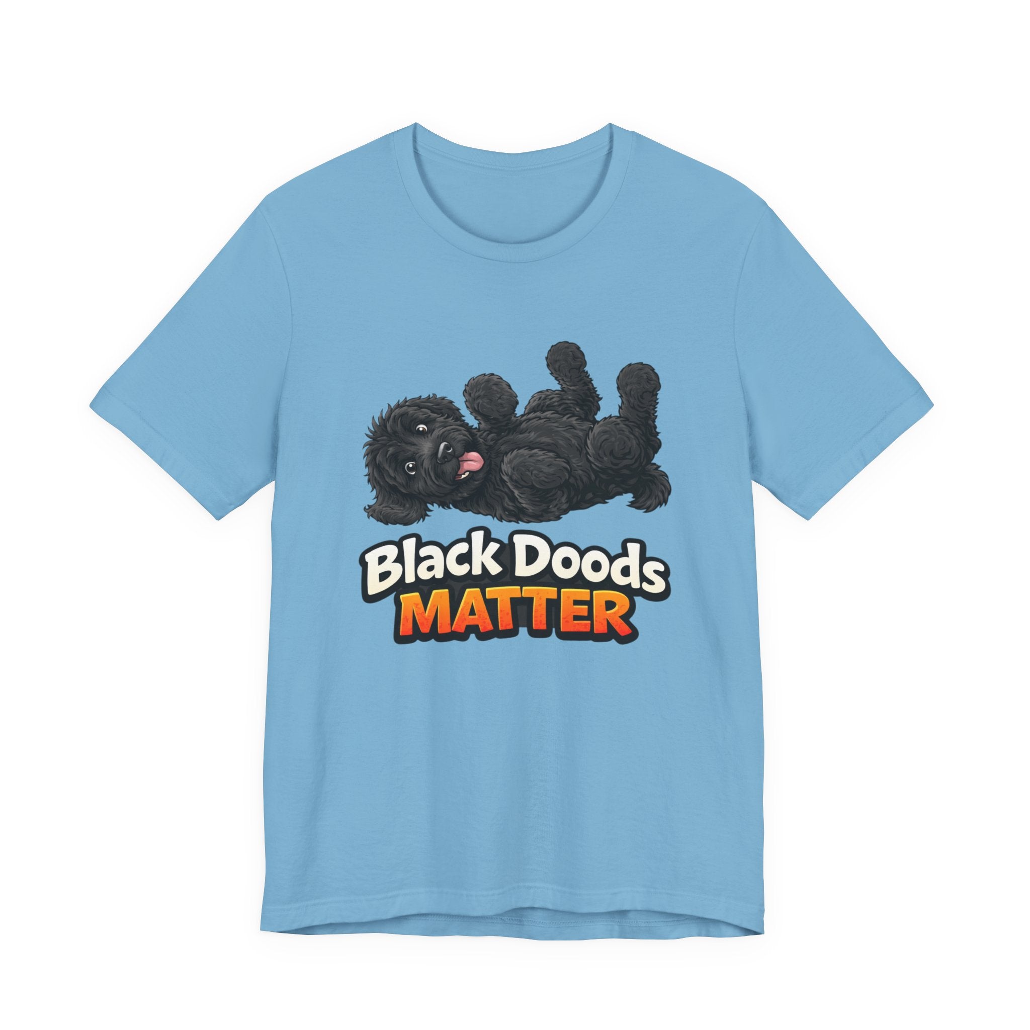 Black Doods Matter T-Shirt — Cute Black Golden Doodle Dog Graphic Tee