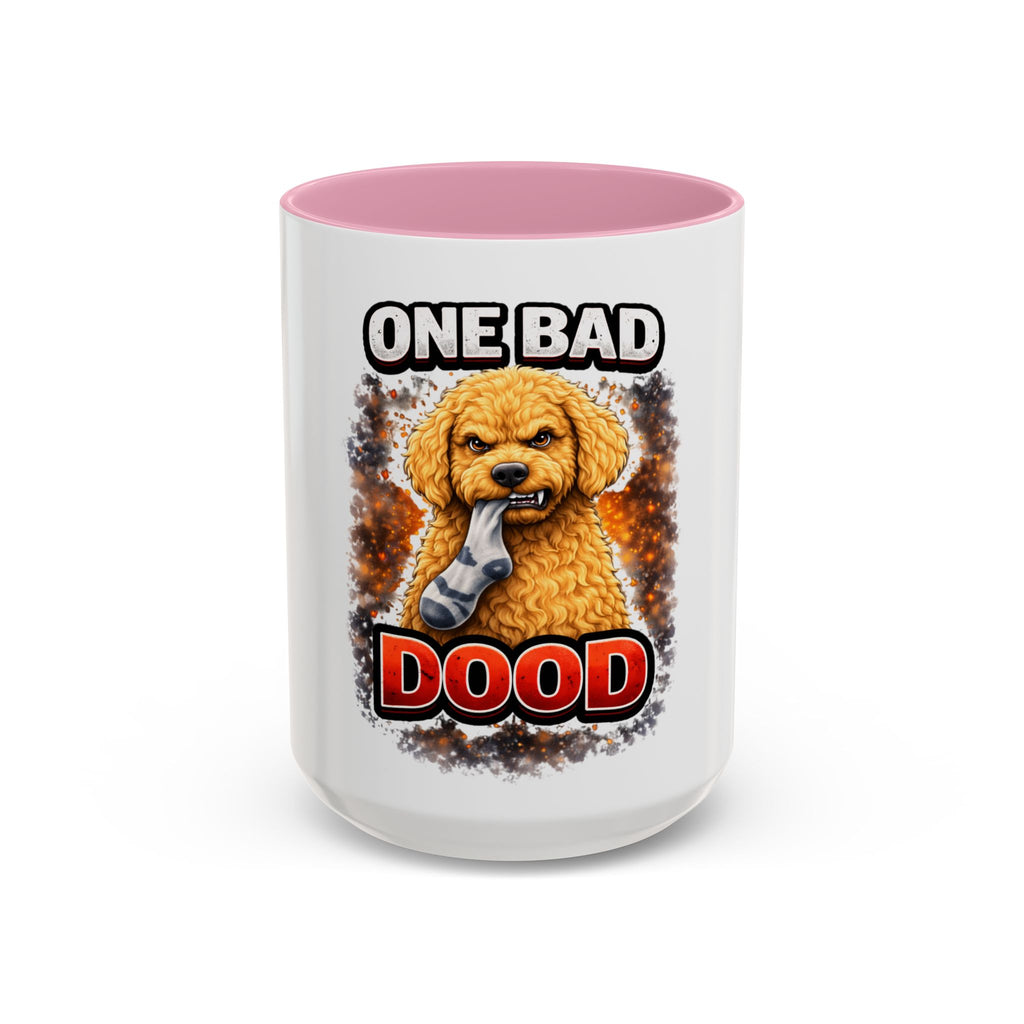 One Bad Dood Coffee Mug — Funny Golden Doodle Dog Mug (15oz)