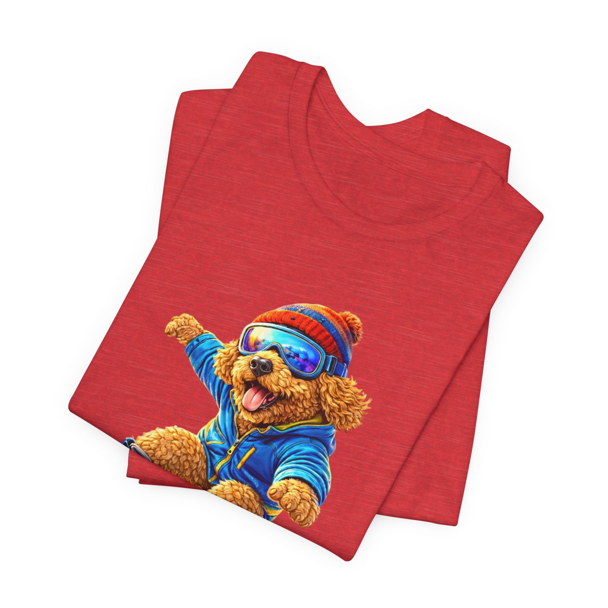 Cool Dood Snowboarding Golden Doodle T‑Shirt