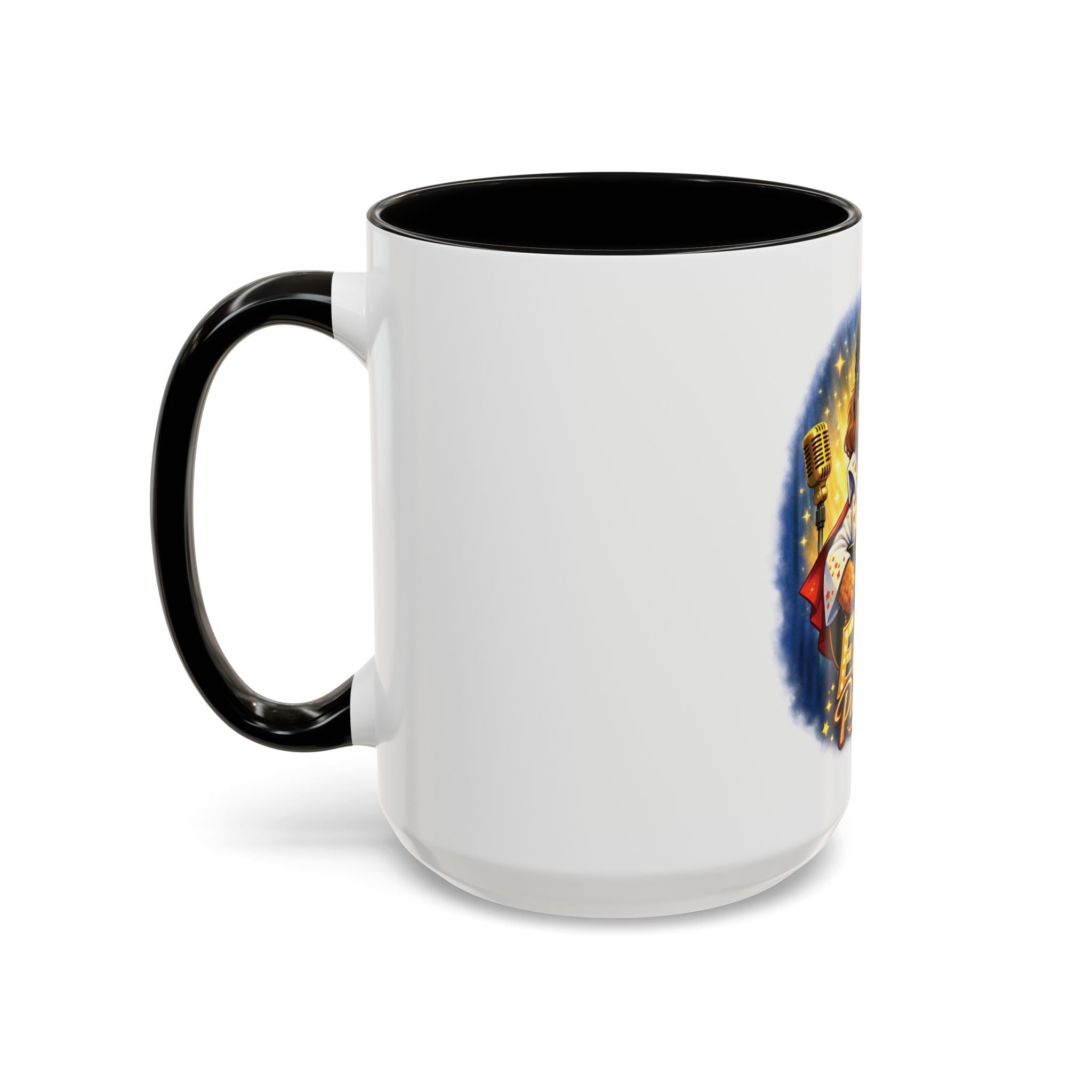 Elvis Pawsley Dog Coffee Mug — Fun Doodle Elvis-Inspired Design (15 oz)