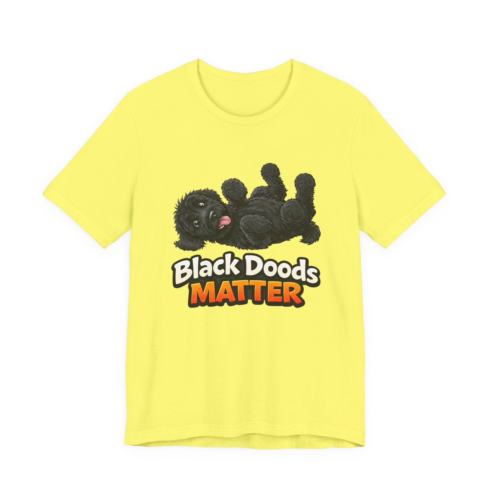 Black Doods Matter T-Shirt — Cute Black Golden Doodle Dog Graphic Tee
