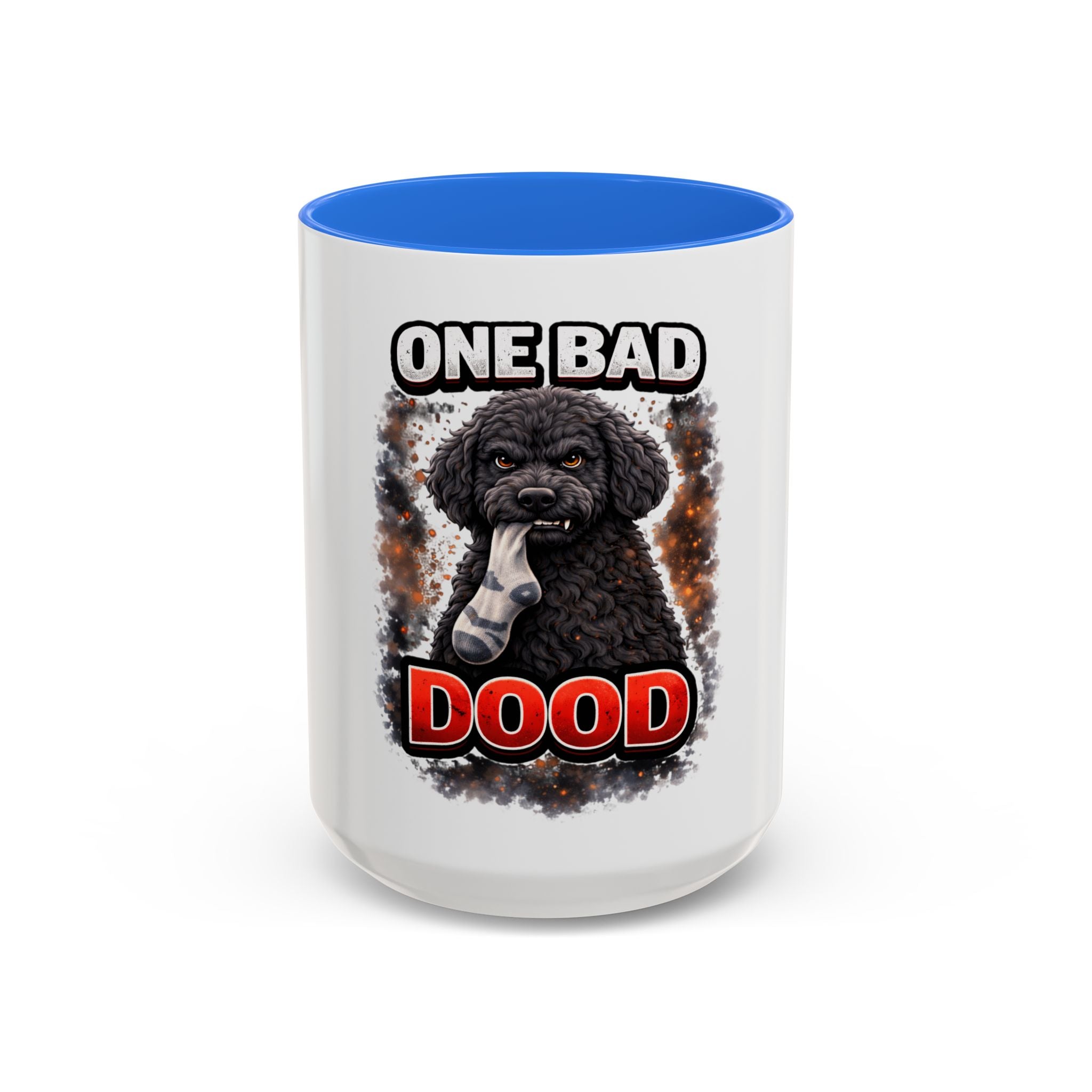 One Bad Dood Mug – Funny Black Golden Doodle  Coffee Cup (15oz)