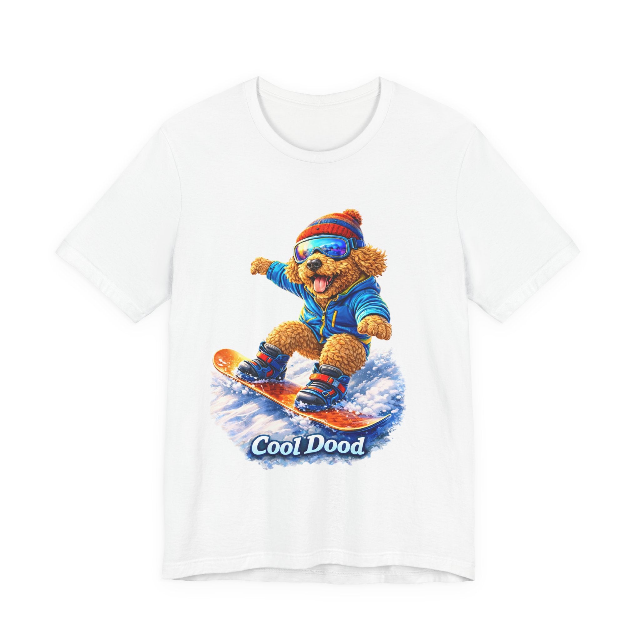 Cool Dood Snowboarding Golden Doodle T‑Shirt