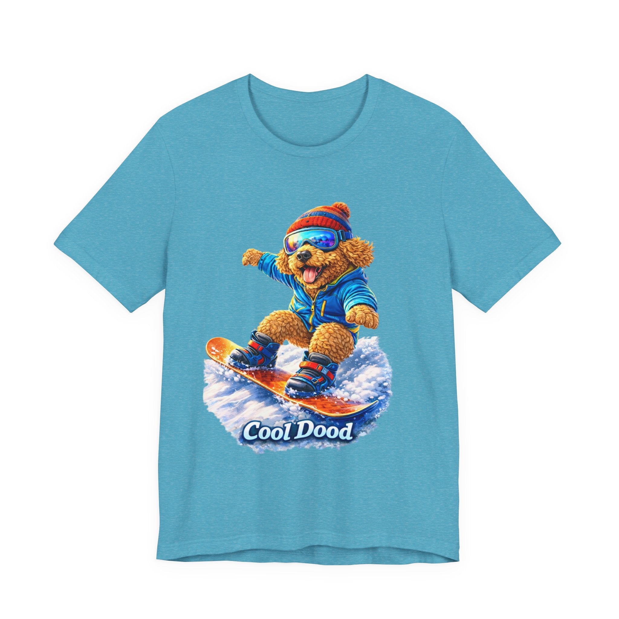 Cool Dood Snowboarding Golden Doodle T‑Shirt