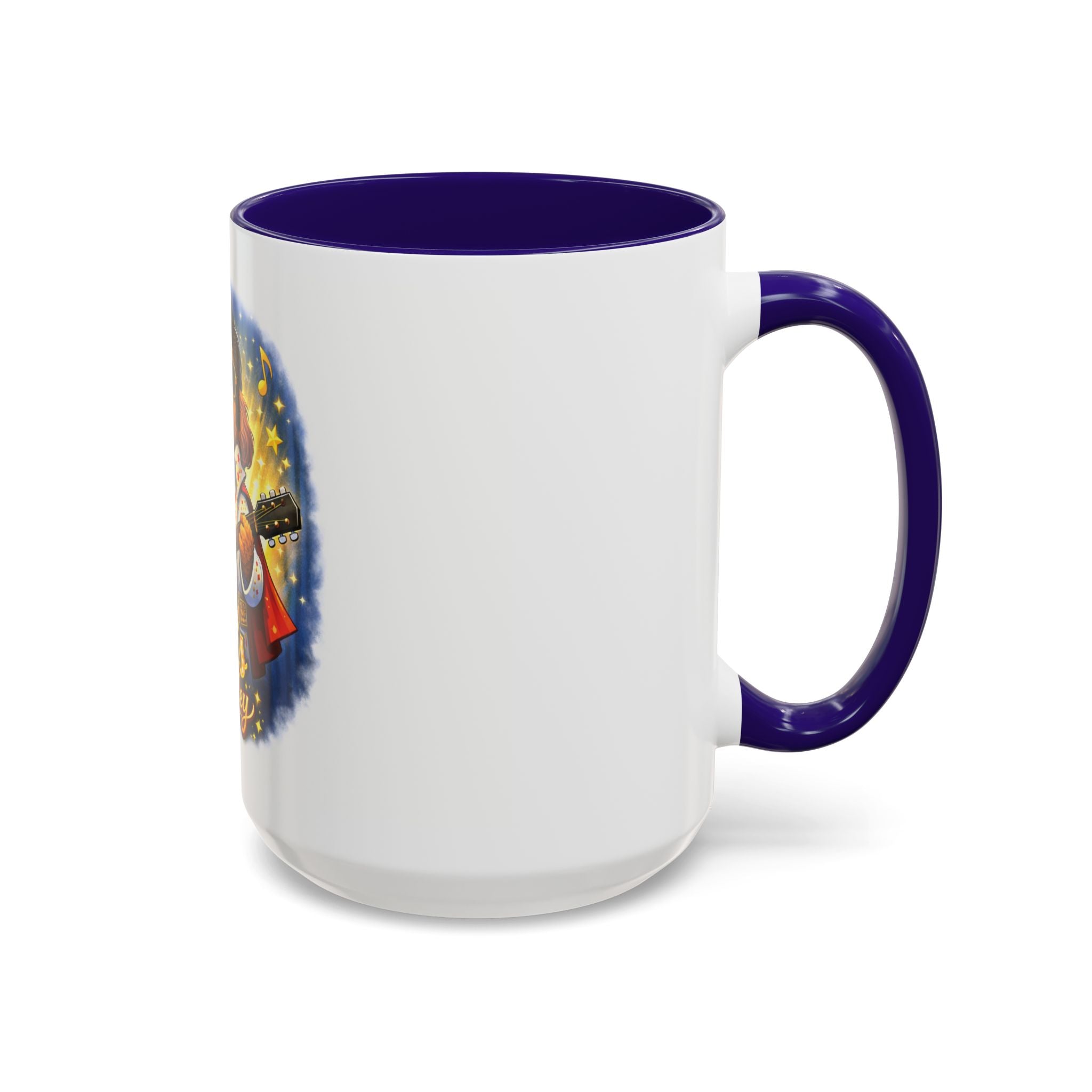 Elvis Pawsley Dog Coffee Mug — Fun Doodle Elvis-Inspired Design (15 oz)