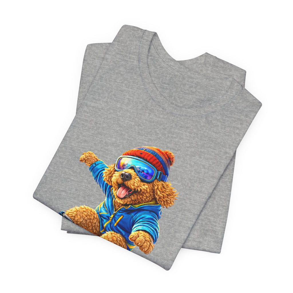 Cool Dood Snowboarding Golden Doodle T‑Shirt