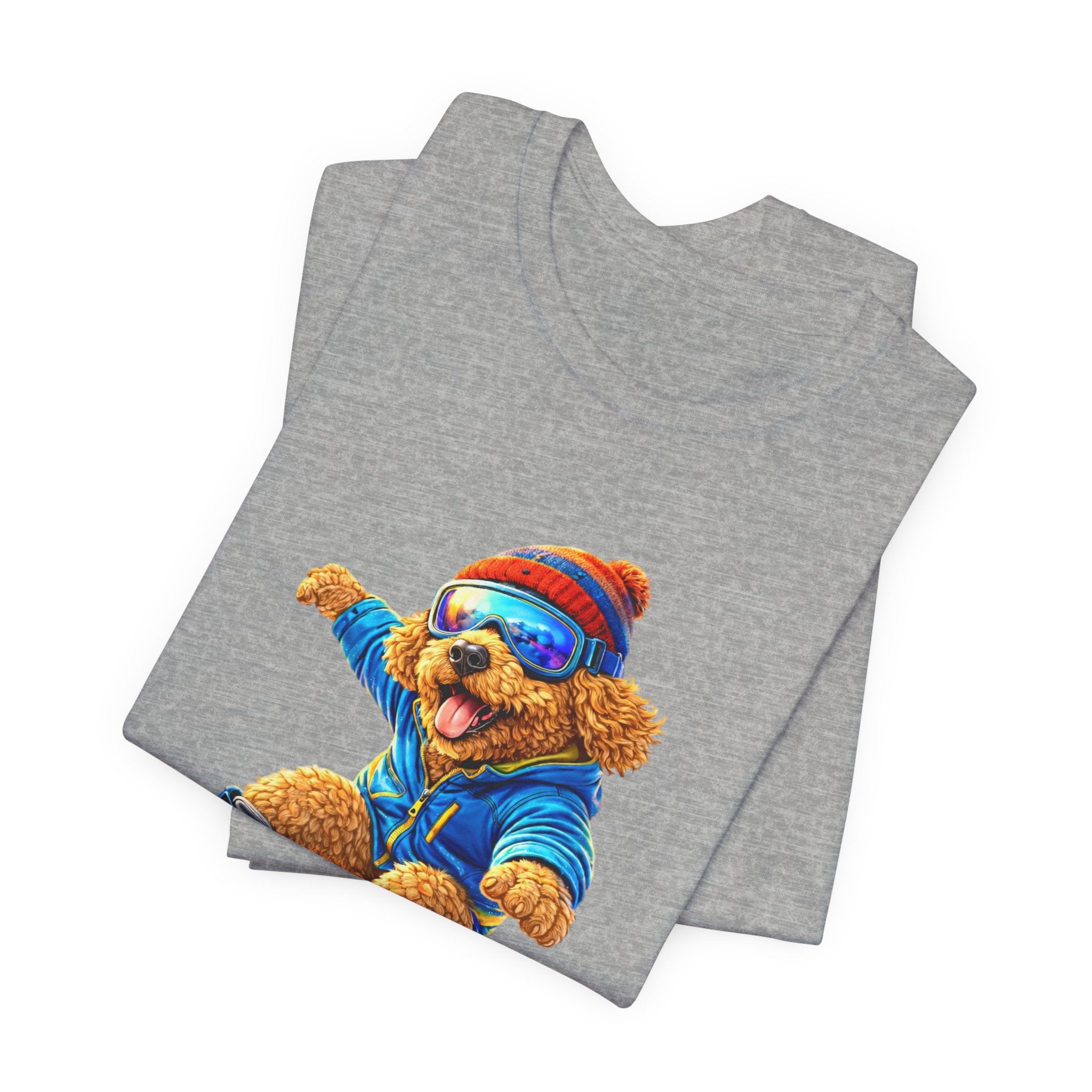 Cool Dood Snowboarding Golden Doodle T‑Shirt