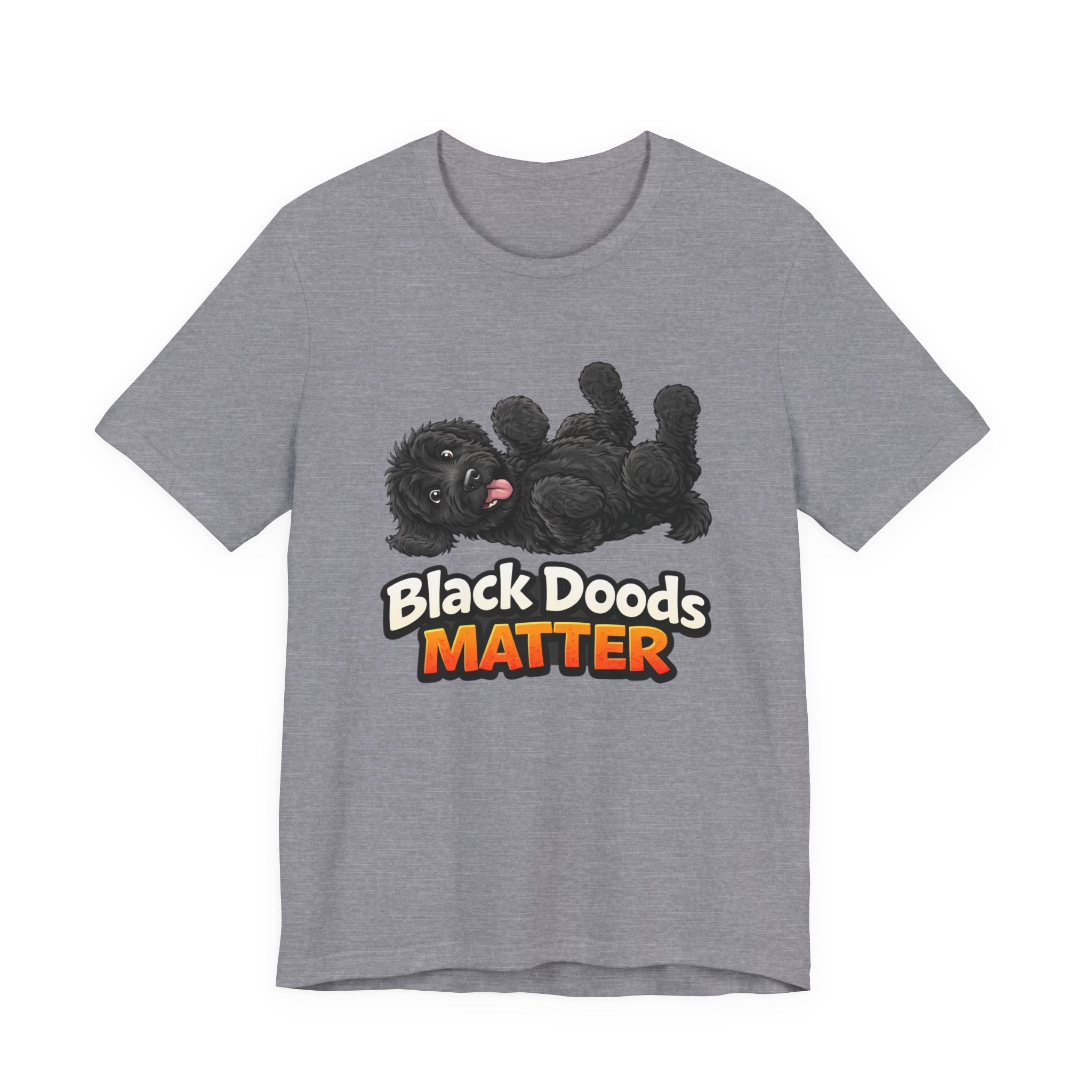 Black Doods Matter T-Shirt — Cute Black Golden Doodle Dog Graphic Tee