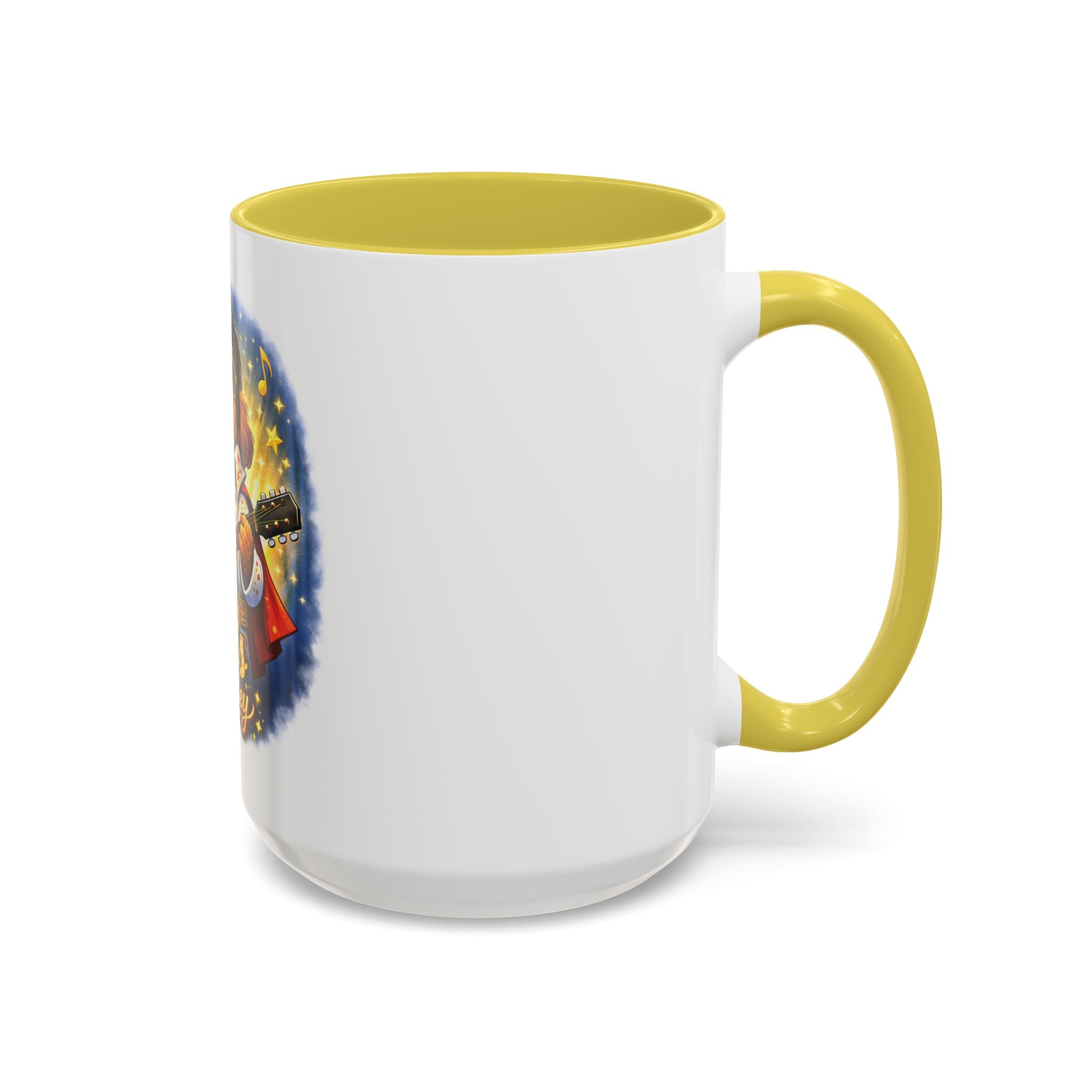Elvis Pawsley Dog Coffee Mug — Fun Doodle Elvis-Inspired Design (15 oz)