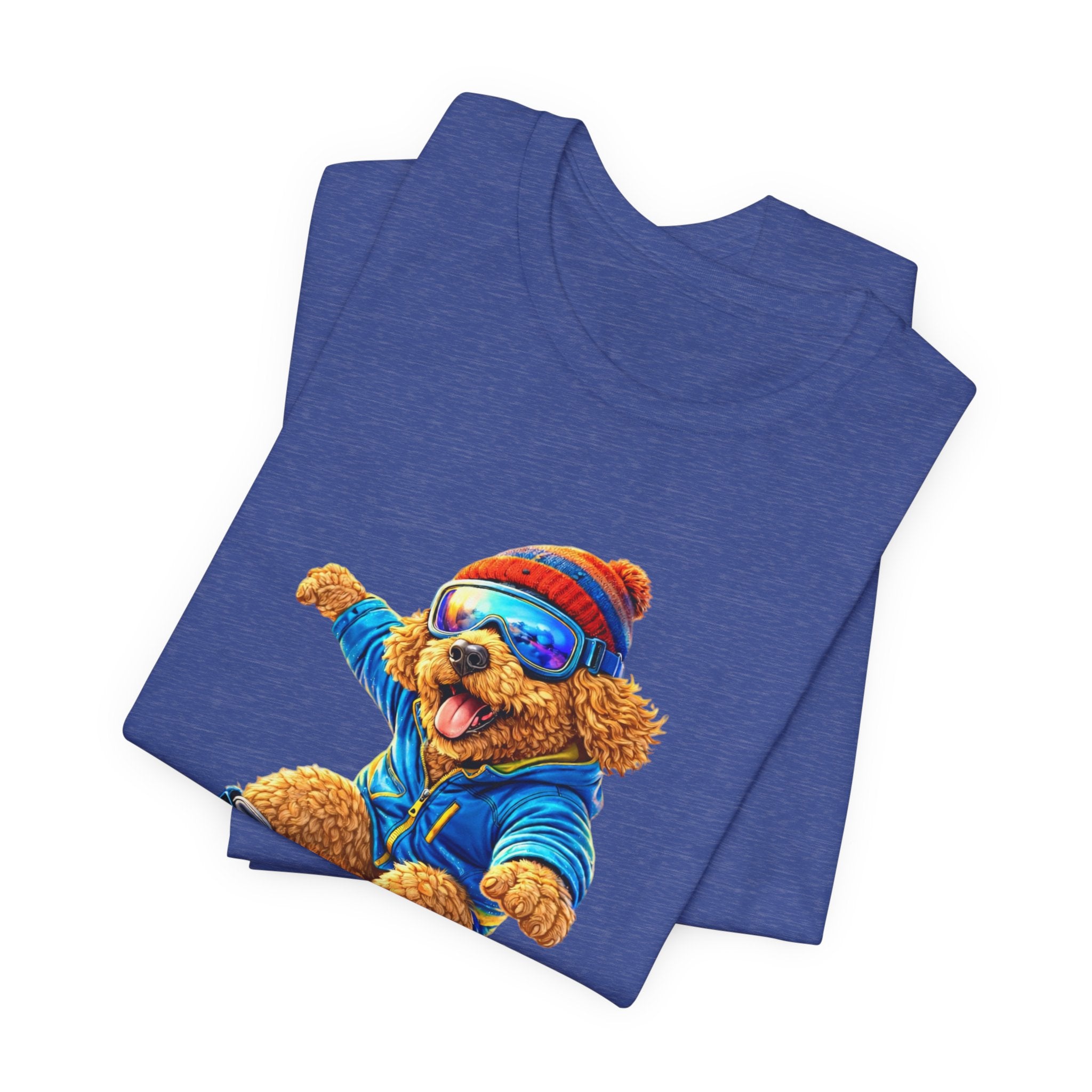Cool Dood Snowboarding Golden Doodle T‑Shirt