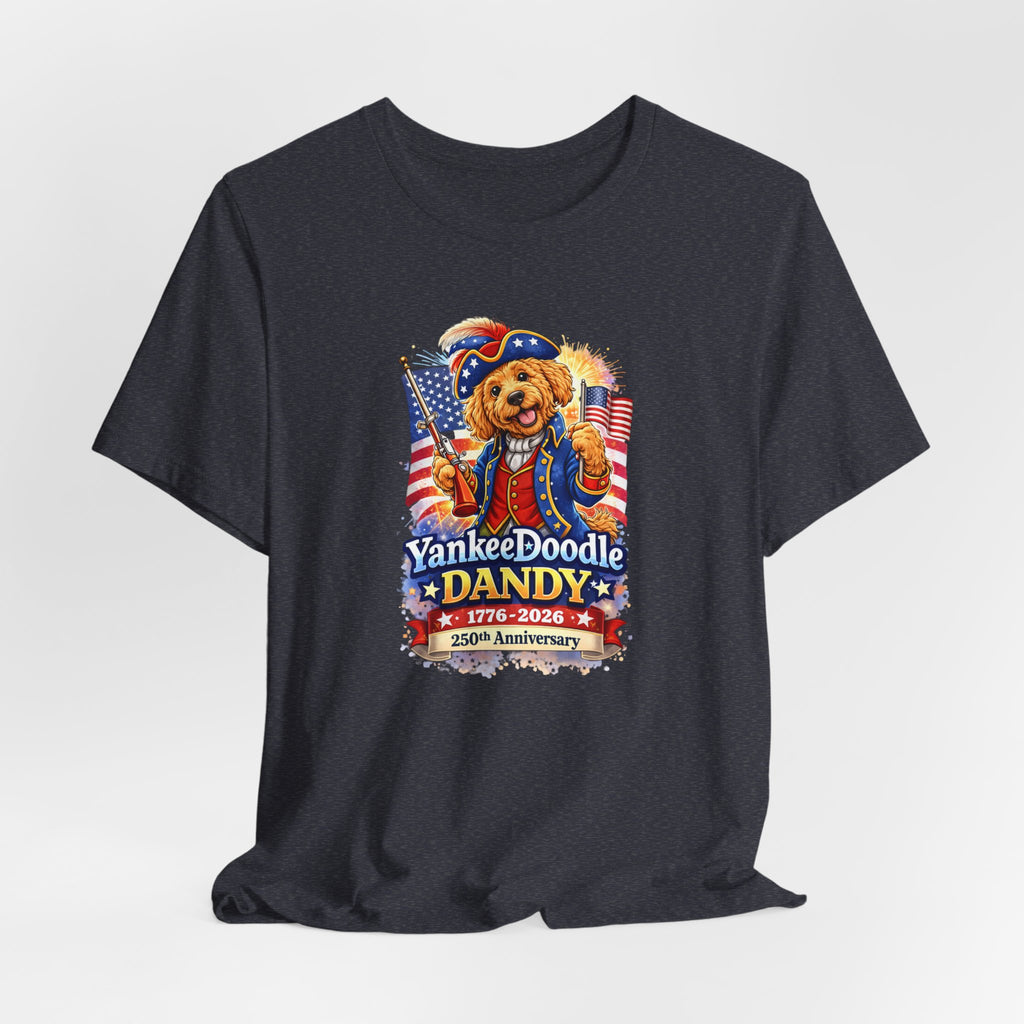 Golden Doodle 4th of July Tee — USA 250 Birthday Doodle Design