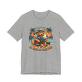 Golden Doodle Guitar Tee — Tropical Island Dog Playing Guitar