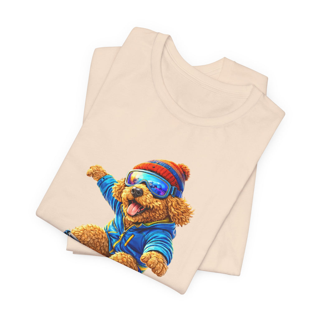 Cool Dood Snowboarding Golden Doodle T‑Shirt