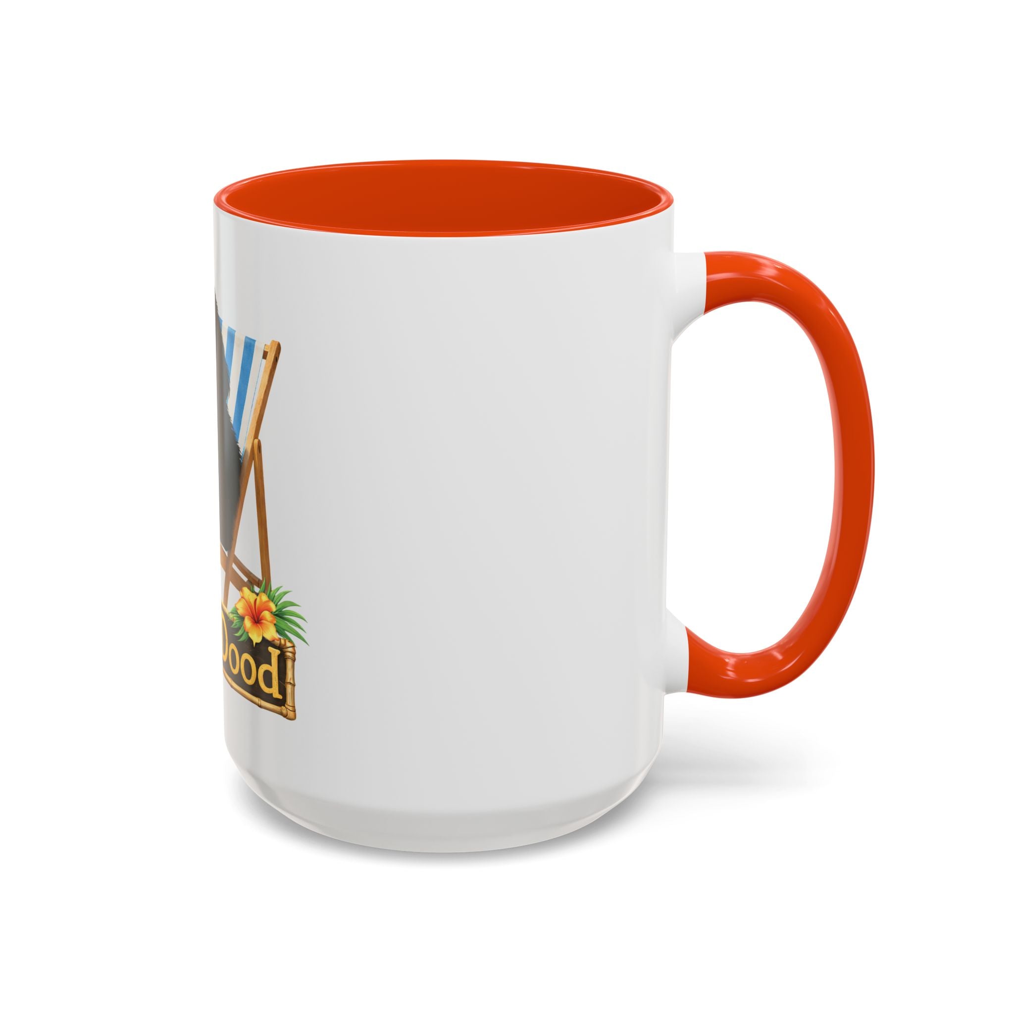 Beach Dood - Black Golden Doodle Beach Chair Mug - (15oz)