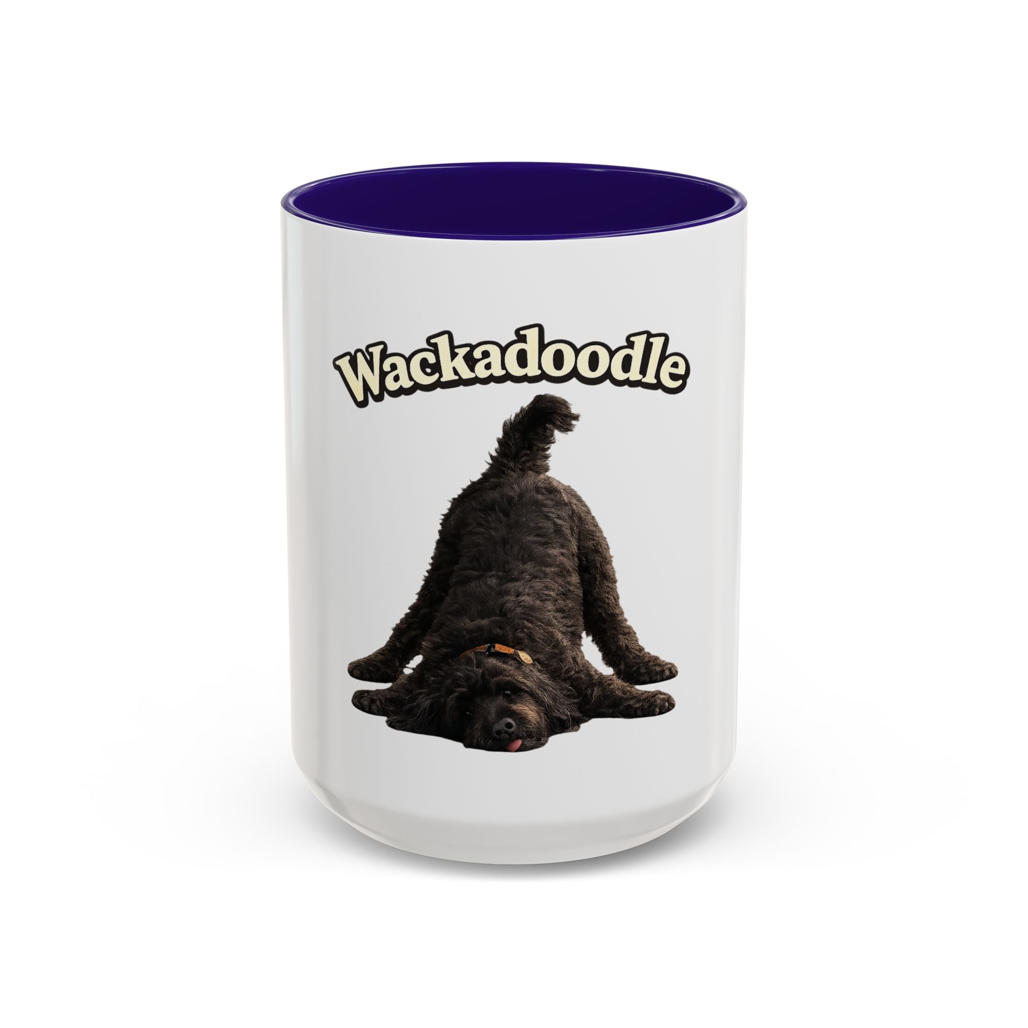 Wackadoodle Black Golden Doodle Mug (15 oz)- Funny Dog Lover Coffee Cup