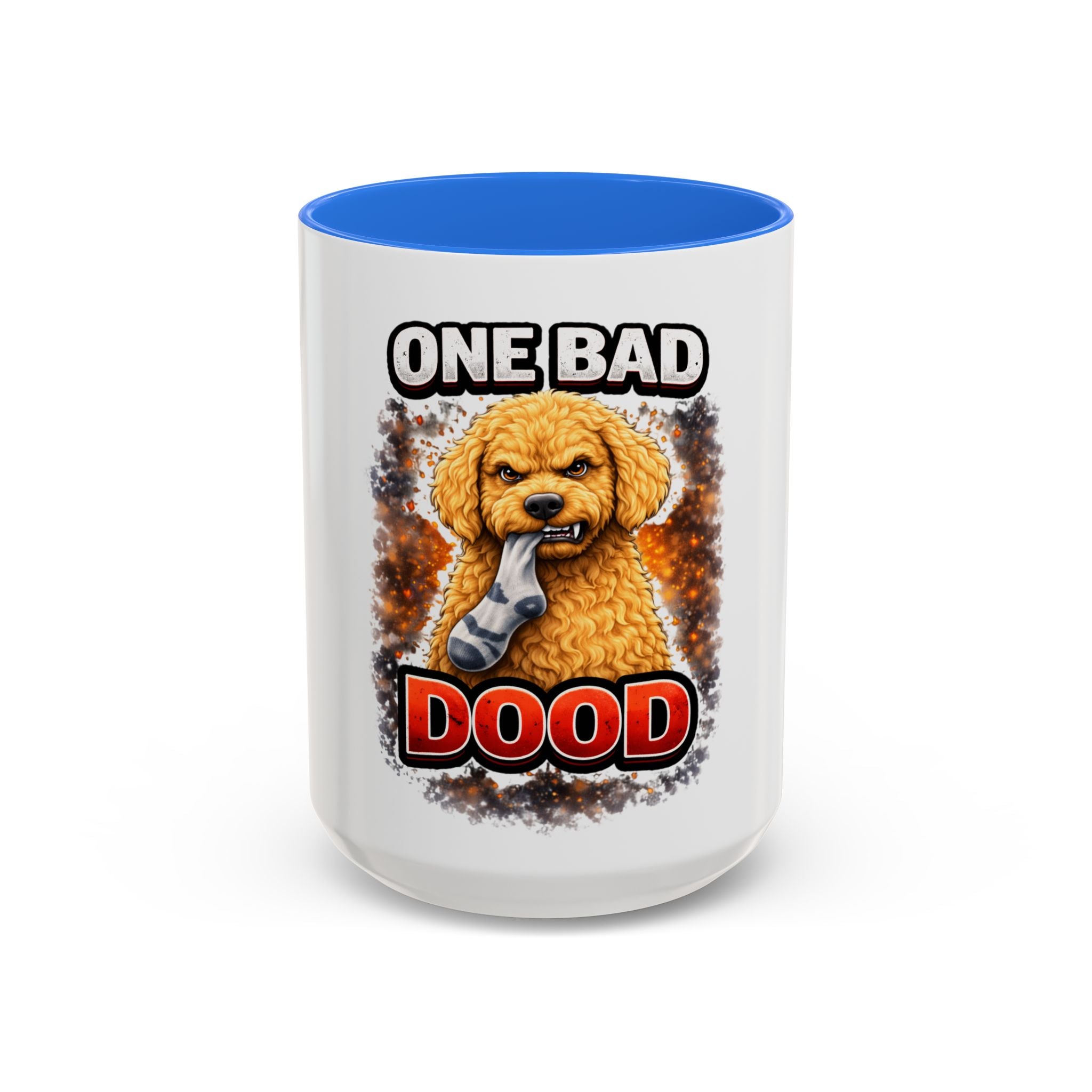 One Bad Dood Coffee Mug — Funny Golden Doodle Dog Mug (15oz)