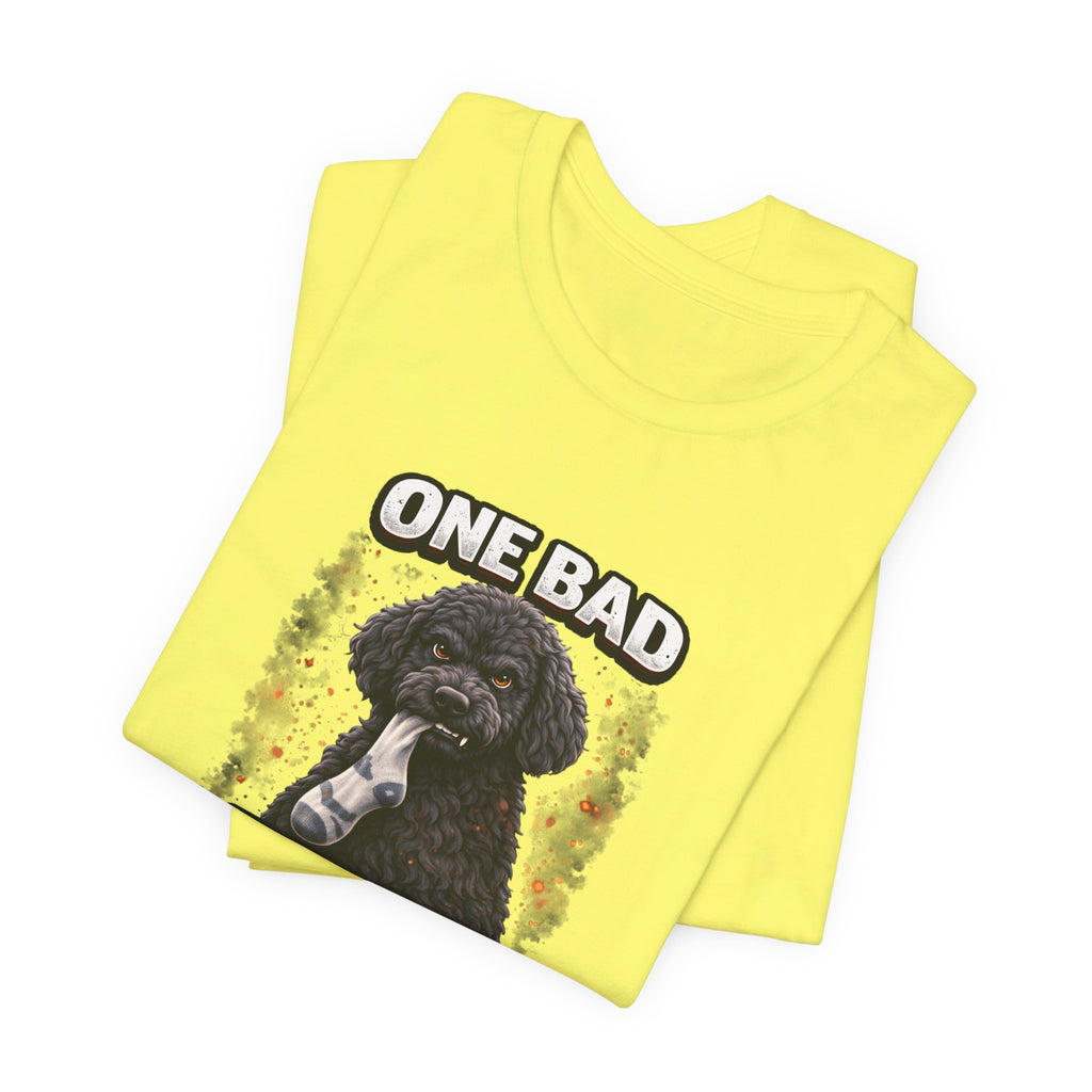 One Bad Dood – Funny Black Golden Doodle Dog T-Shirt | Doodle Lover Gift