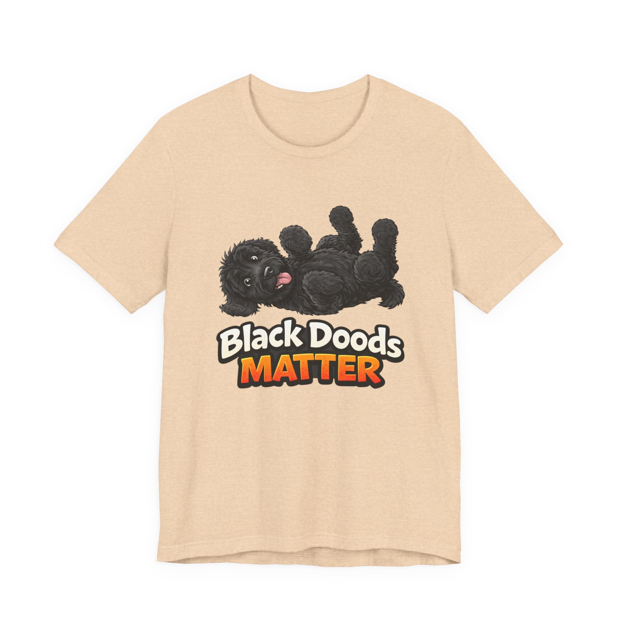 Black Doods Matter T-Shirt — Cute Black Golden Doodle Dog Graphic Tee