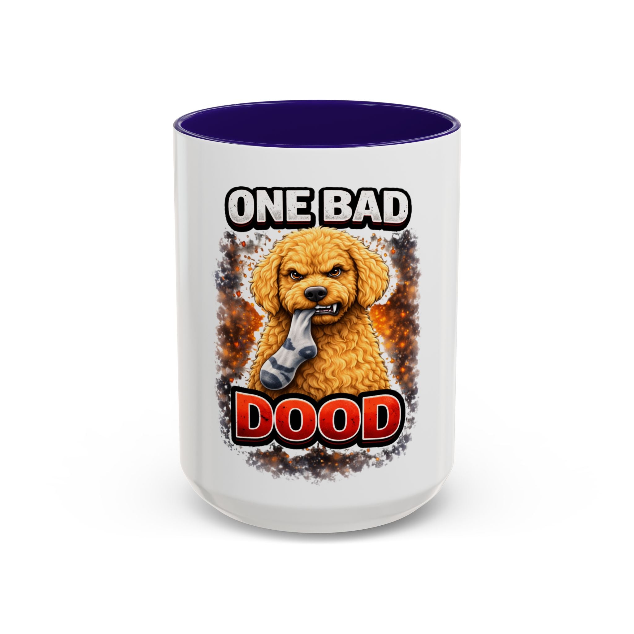 One Bad Dood Coffee Mug — Funny Golden Doodle Dog Mug (15oz)