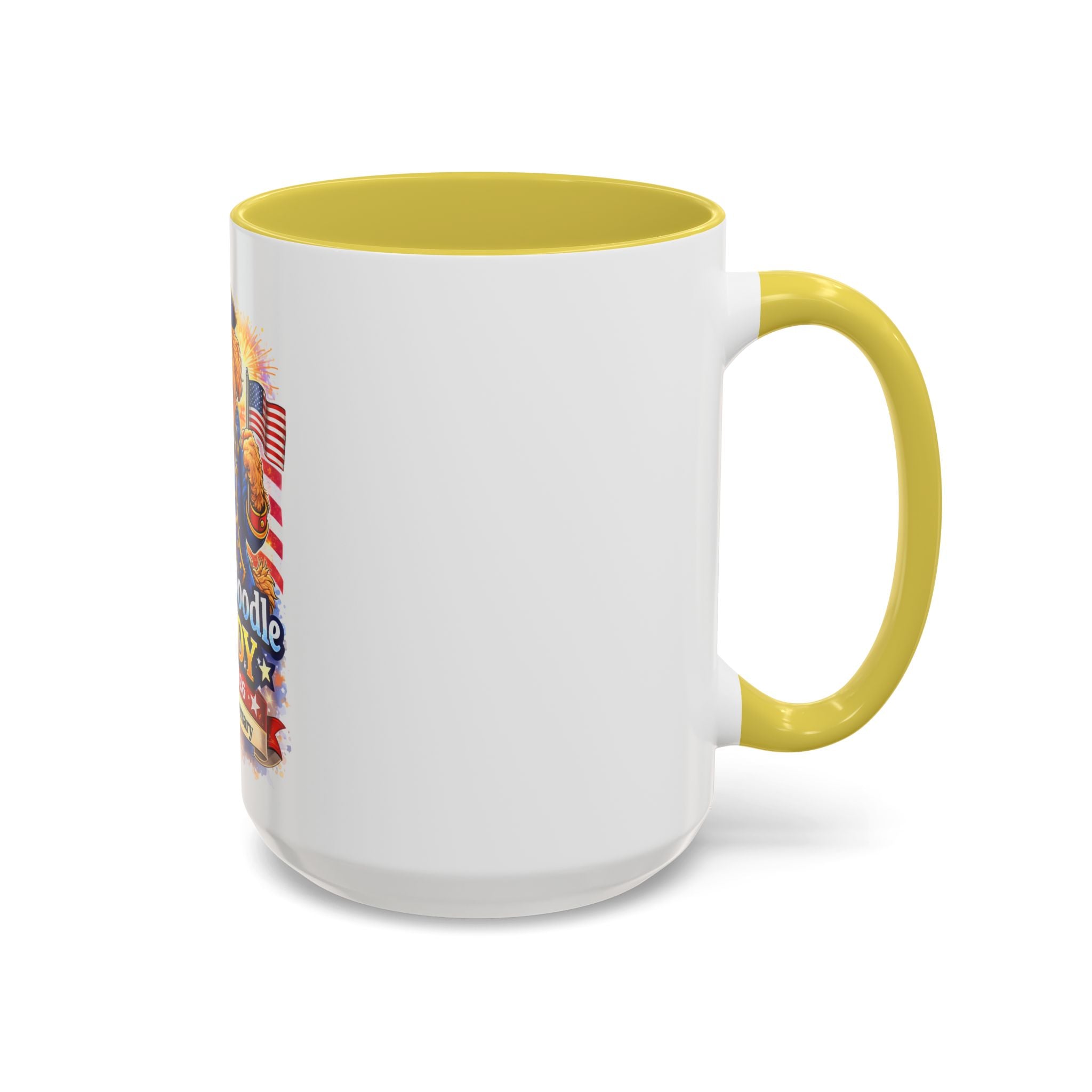 Fourth of July Patriotic Golden Doodle Mug — "Yankee Doodle Dandy" (15oz)