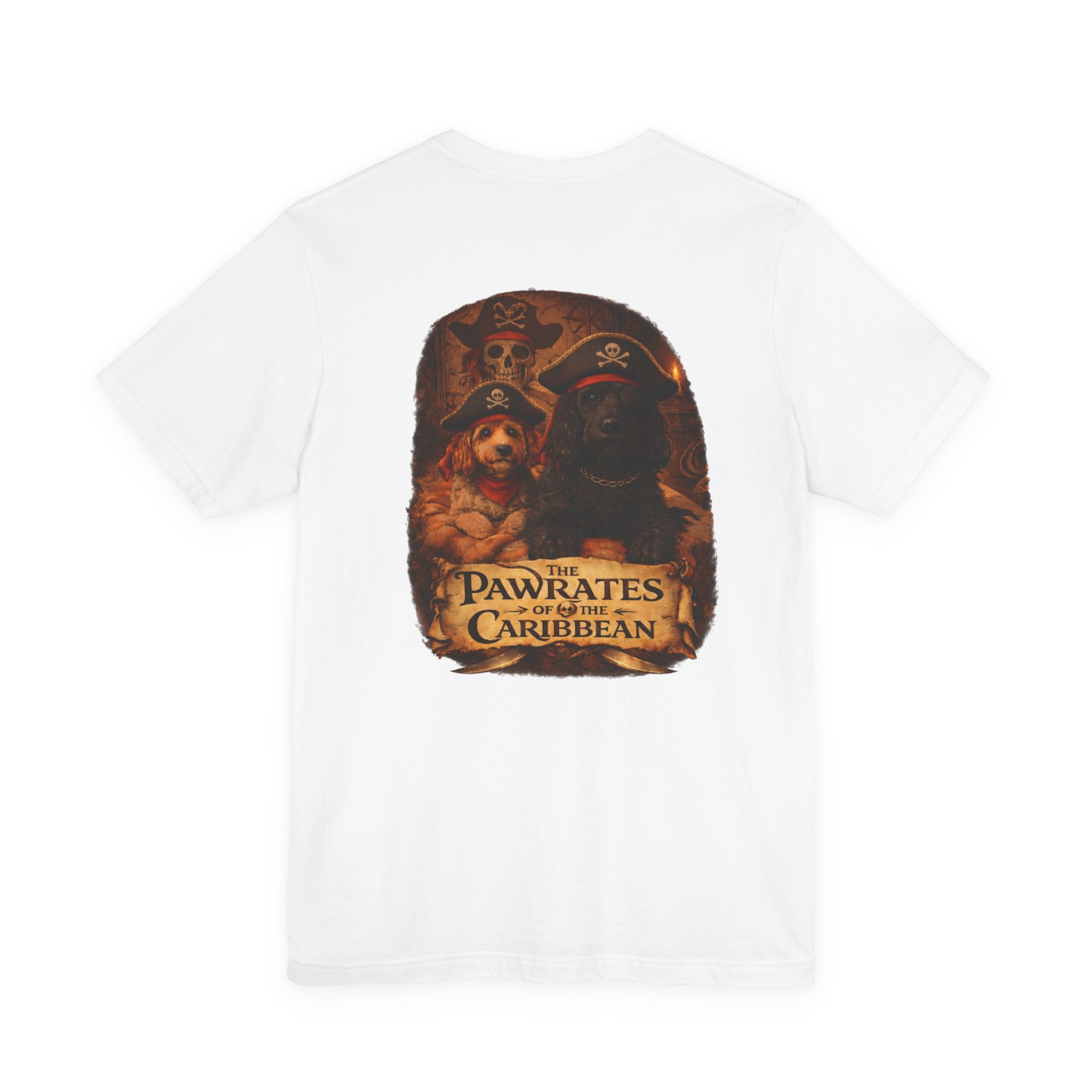 Pirate Goldendoodles T-Shirt — Double Sided Pirate Tee