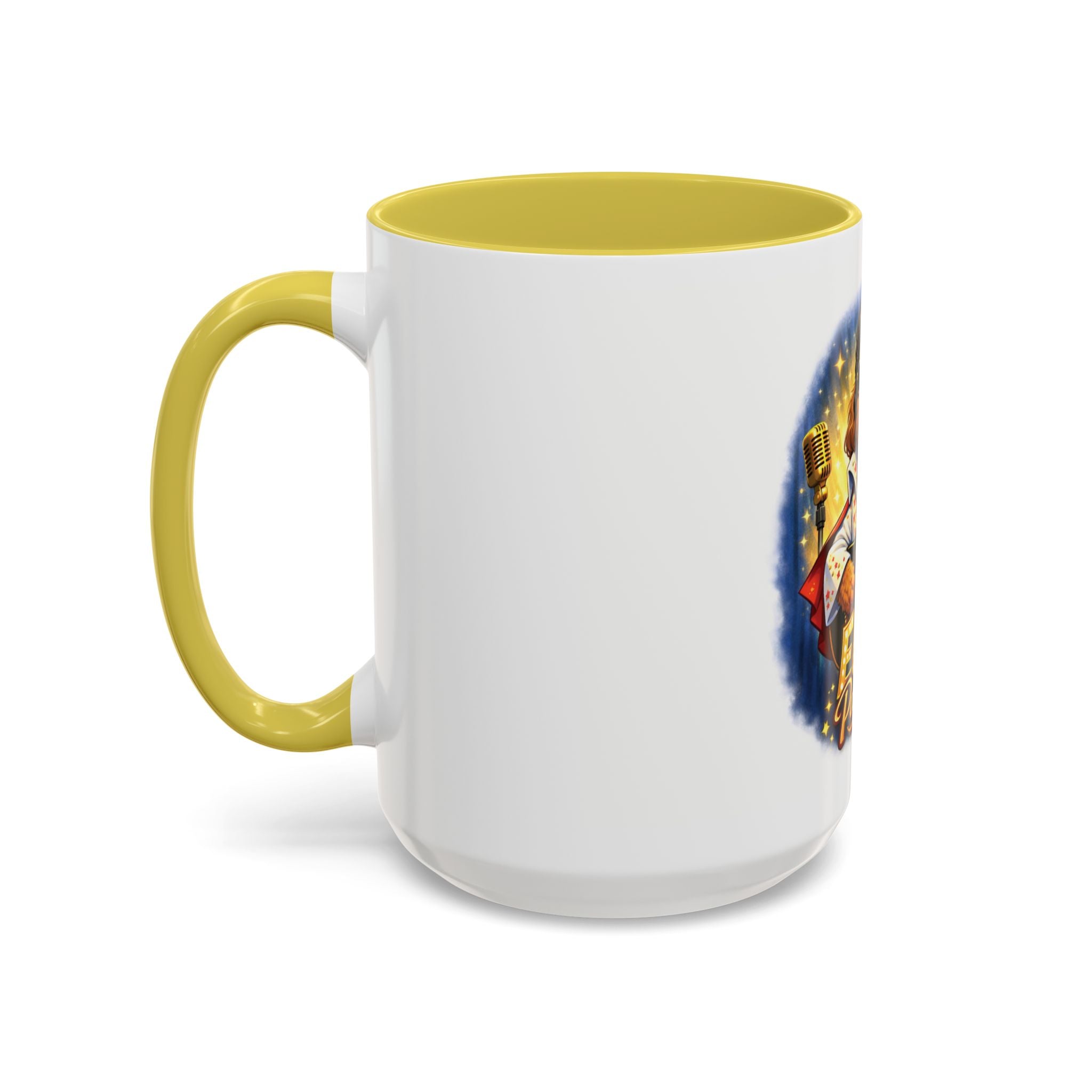 Elvis Pawsley Dog Coffee Mug — Fun Doodle Elvis-Inspired Design (15 oz)