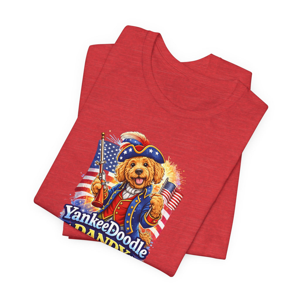 Golden Doodle 4th of July Tee — USA 250 Birthday Doodle Design