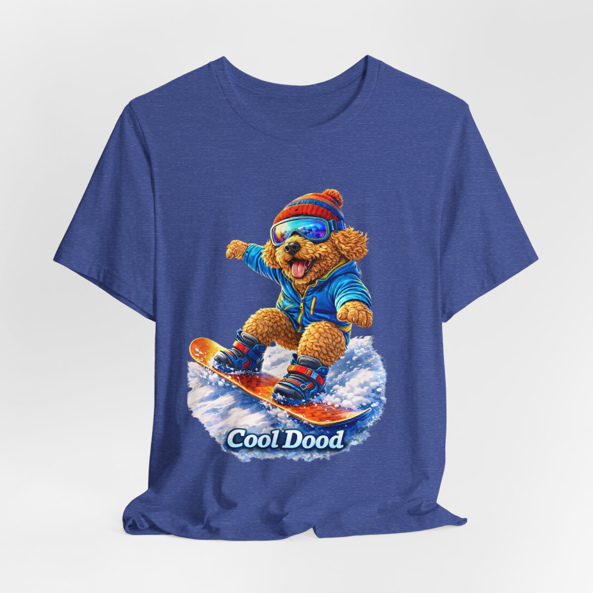 Cool Dood Snowboarding Golden Doodle T‑Shirt