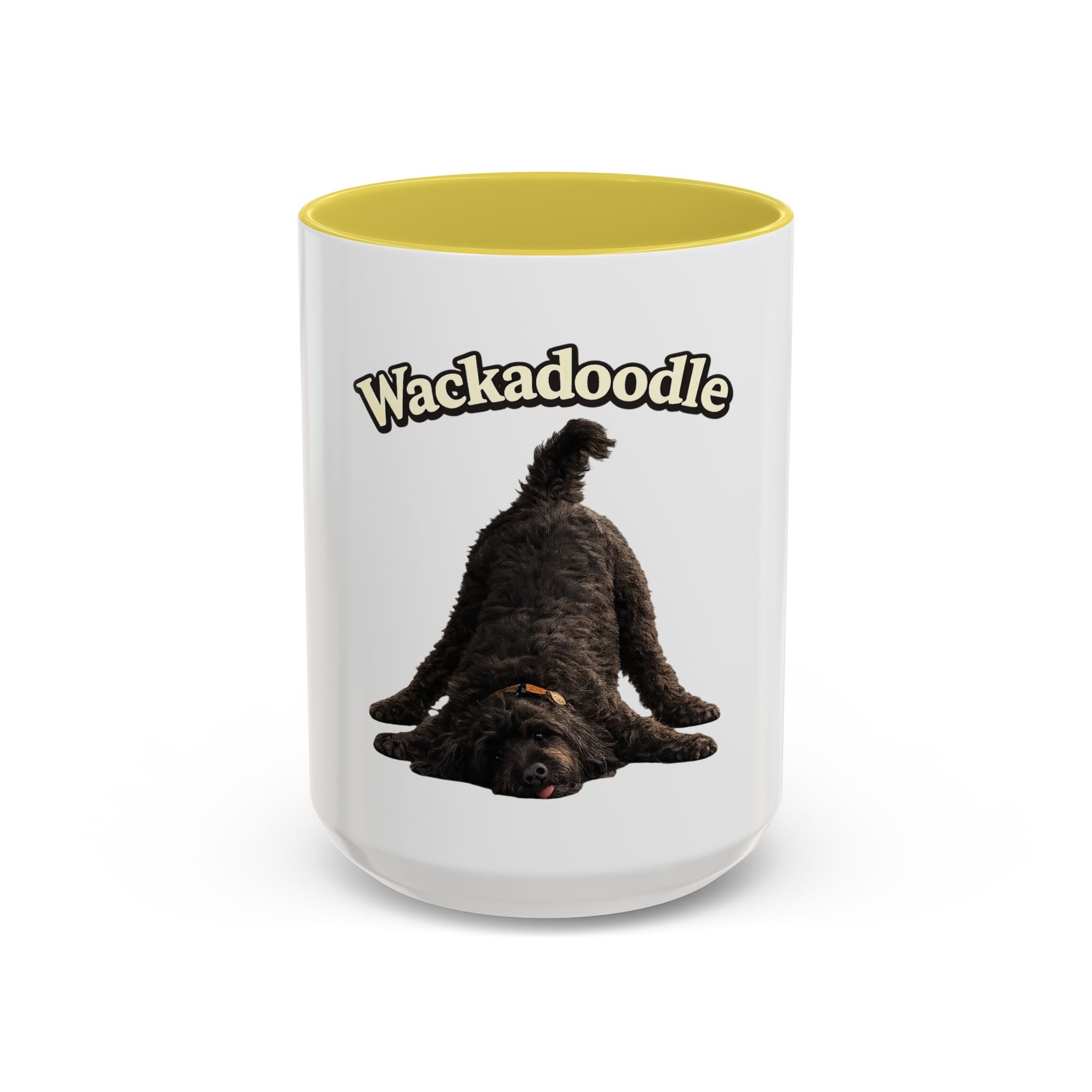 Wackadoodle Black Golden Doodle Mug (15 oz)- Funny Dog Lover Coffee Cup