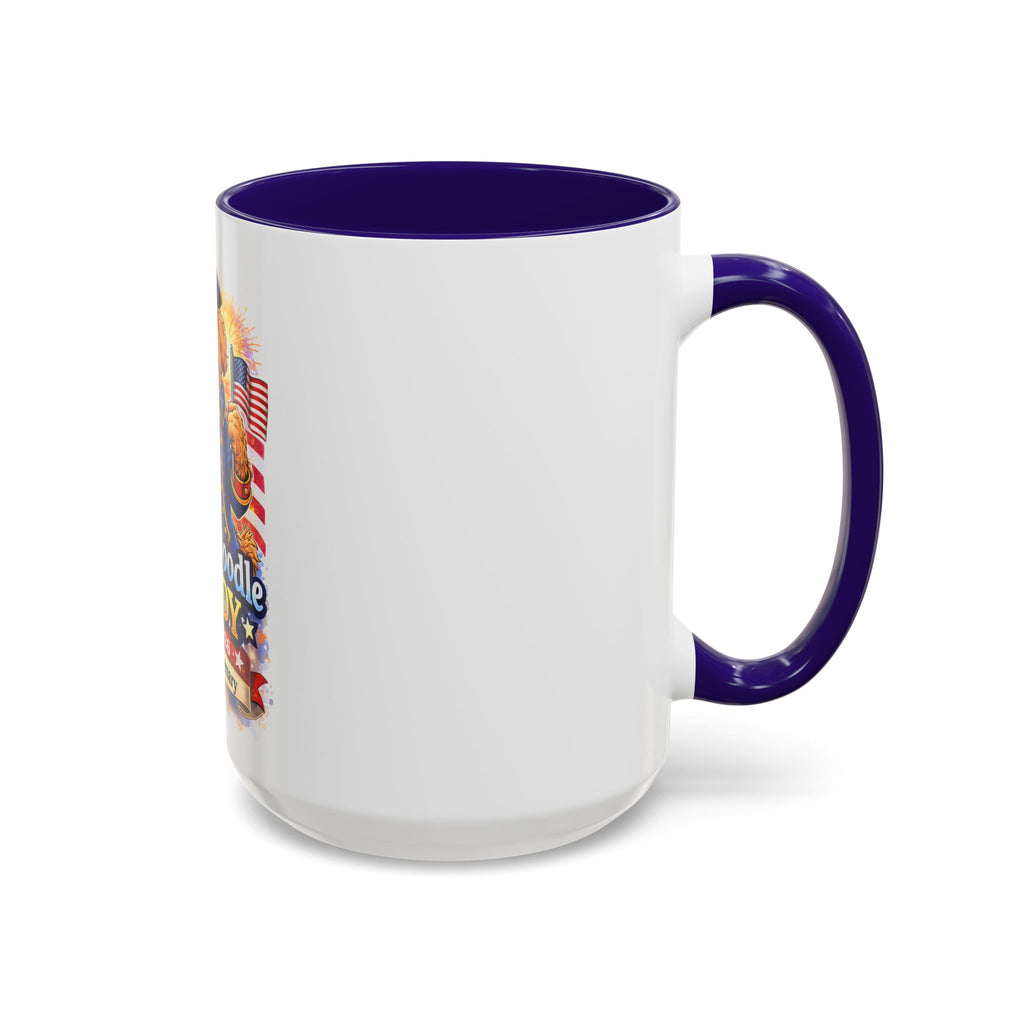 Fourth of July Patriotic Golden Doodle Mug — "Yankee Doodle Dandy" (15oz)