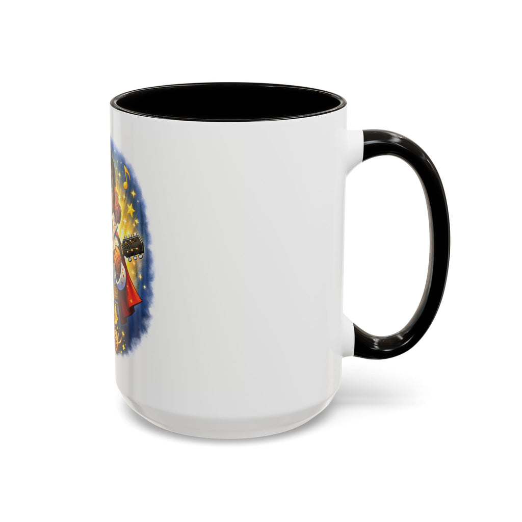 Elvis Pawsley Dog Coffee Mug — Fun Doodle Elvis-Inspired Design (15 oz)